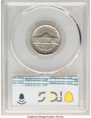 image for: 1984-P 5C Jefferson Nickel -- Cud Due Break Obverse -- AU50 PCGS....