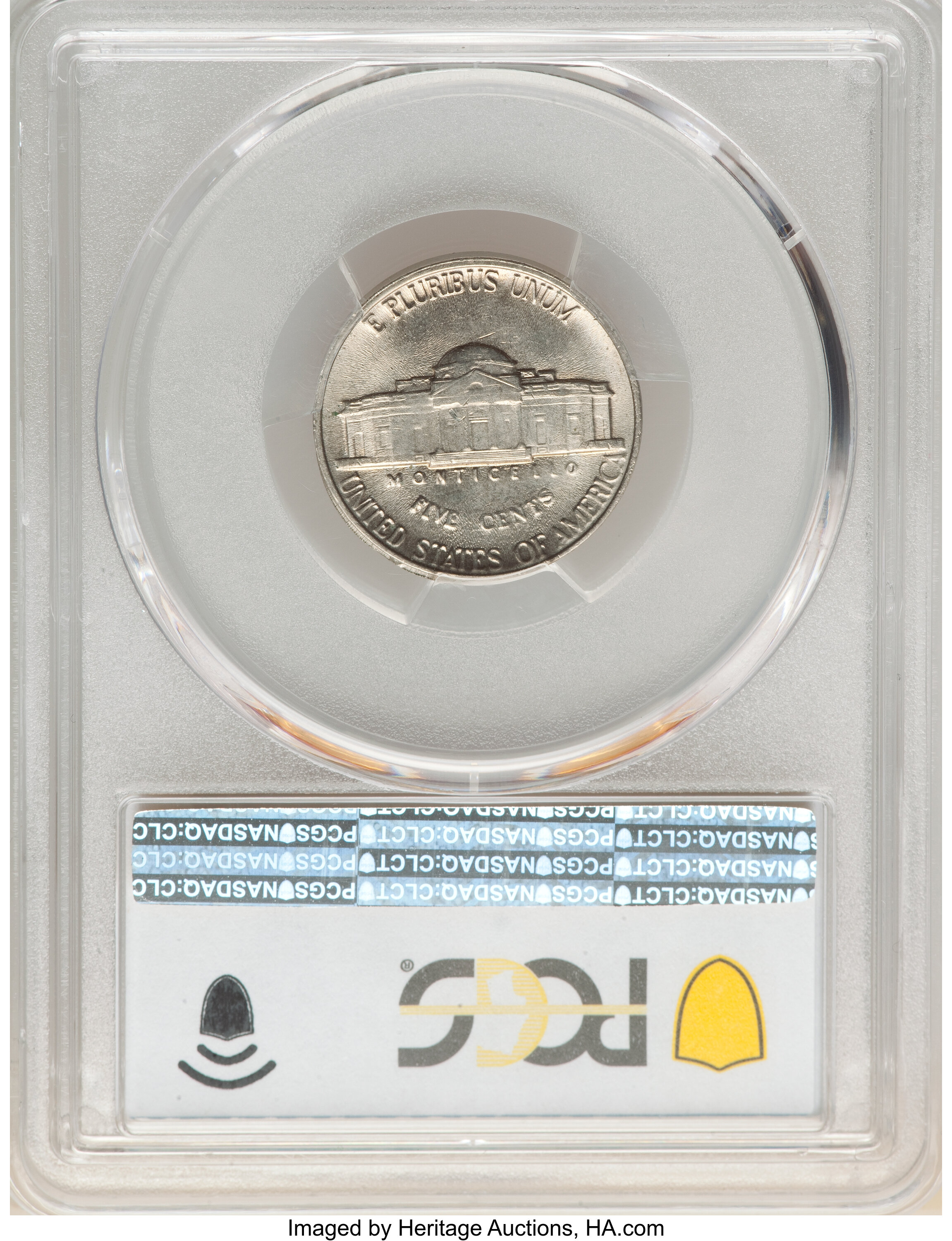 image for: 1989-P 5C Jefferson Nickel -- Collar Cud @9:00 - 12:00 -- MS60 PCGS....