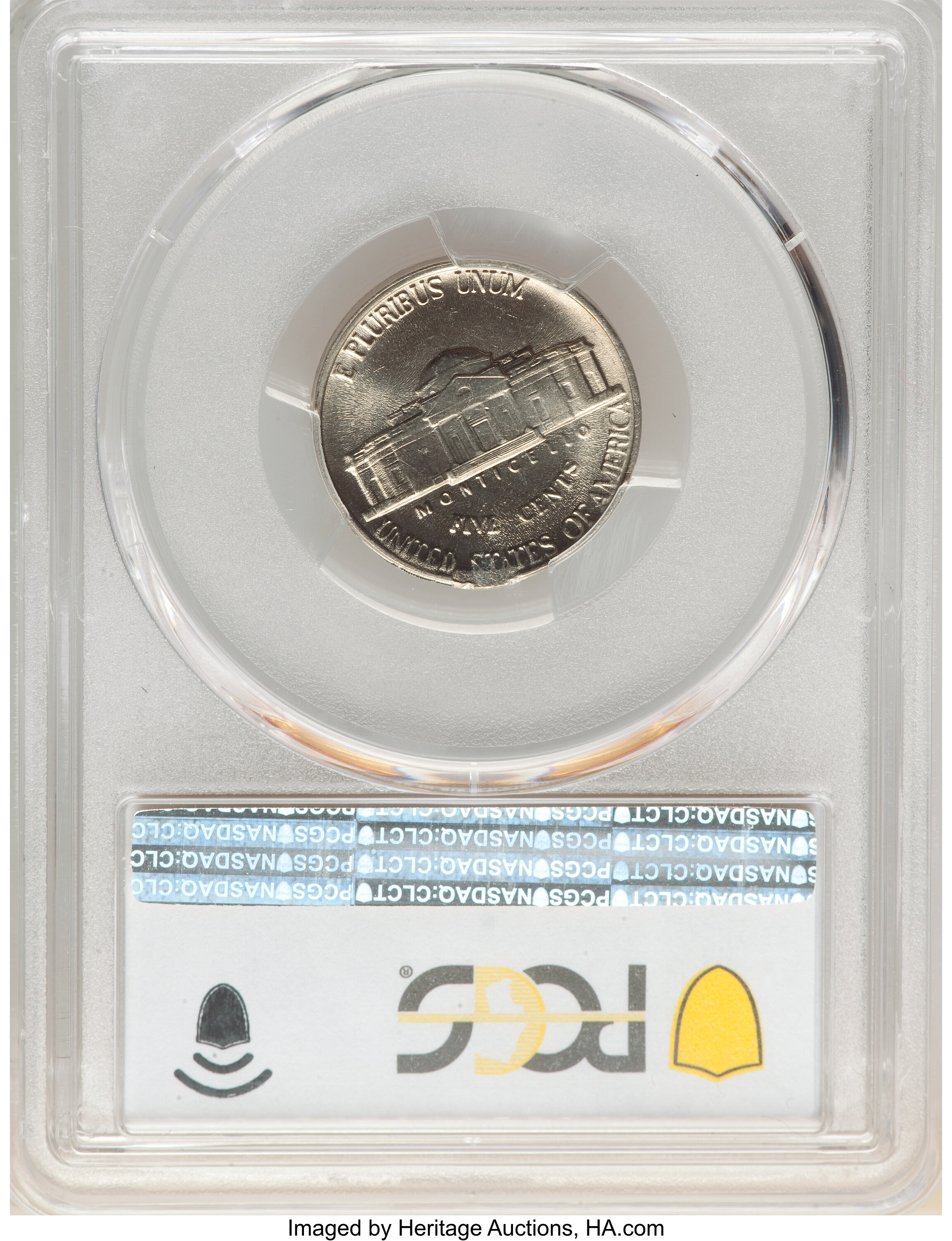 image for: 1989-P 5C Jefferson Nickel -- Collar Cud @9:00 - 12:00 -- MS63 PCGS....