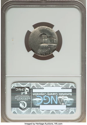 image for: 1995-P 5C Jefferson Nickel -- Major Obverse Die Break -- MS64 NGC....