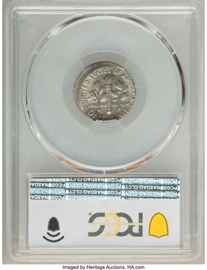 image for: 1977 10C Roosevelt Dime -- Struck 10% Off Center -- MS63 PCGS....