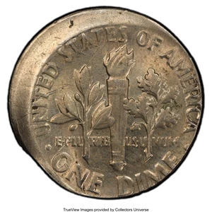 image for: 1977 10C Roosevelt Dime -- Struck 10% Off Center -- MS63 PCGS....