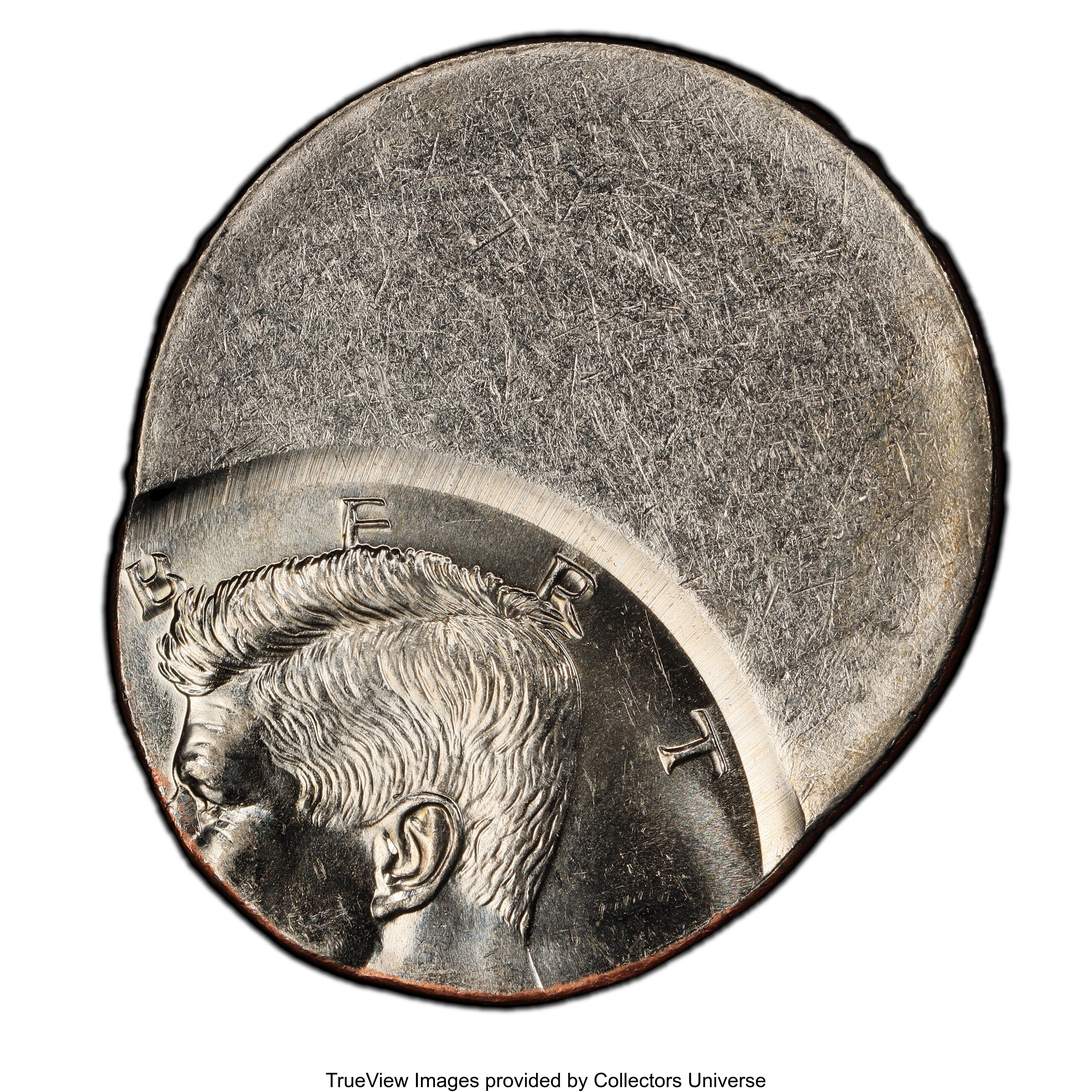 image for: No Date 50C Kennedy Half Dollar -- Struck 60% Off Center -- MS63 PCGS. From the Fred Weinberg Collection....
