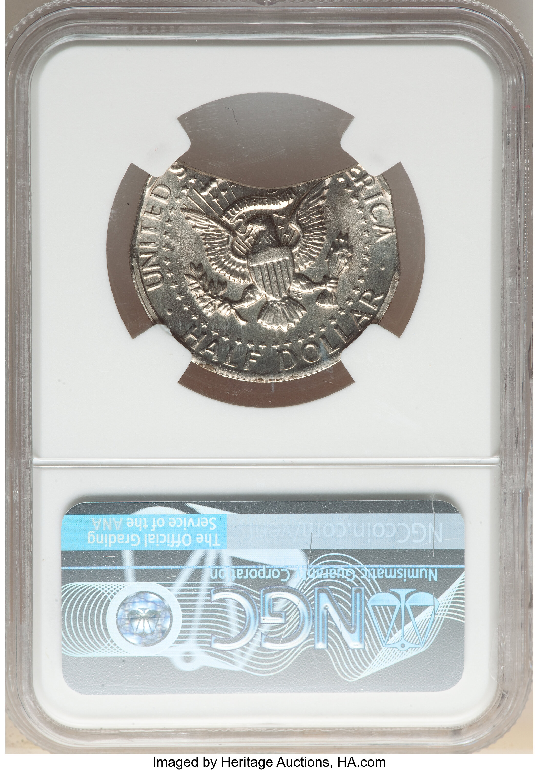 image for: No Date 50C Kennedy Half Dollar -- Triple Curved Clips -- MS64 NGC....