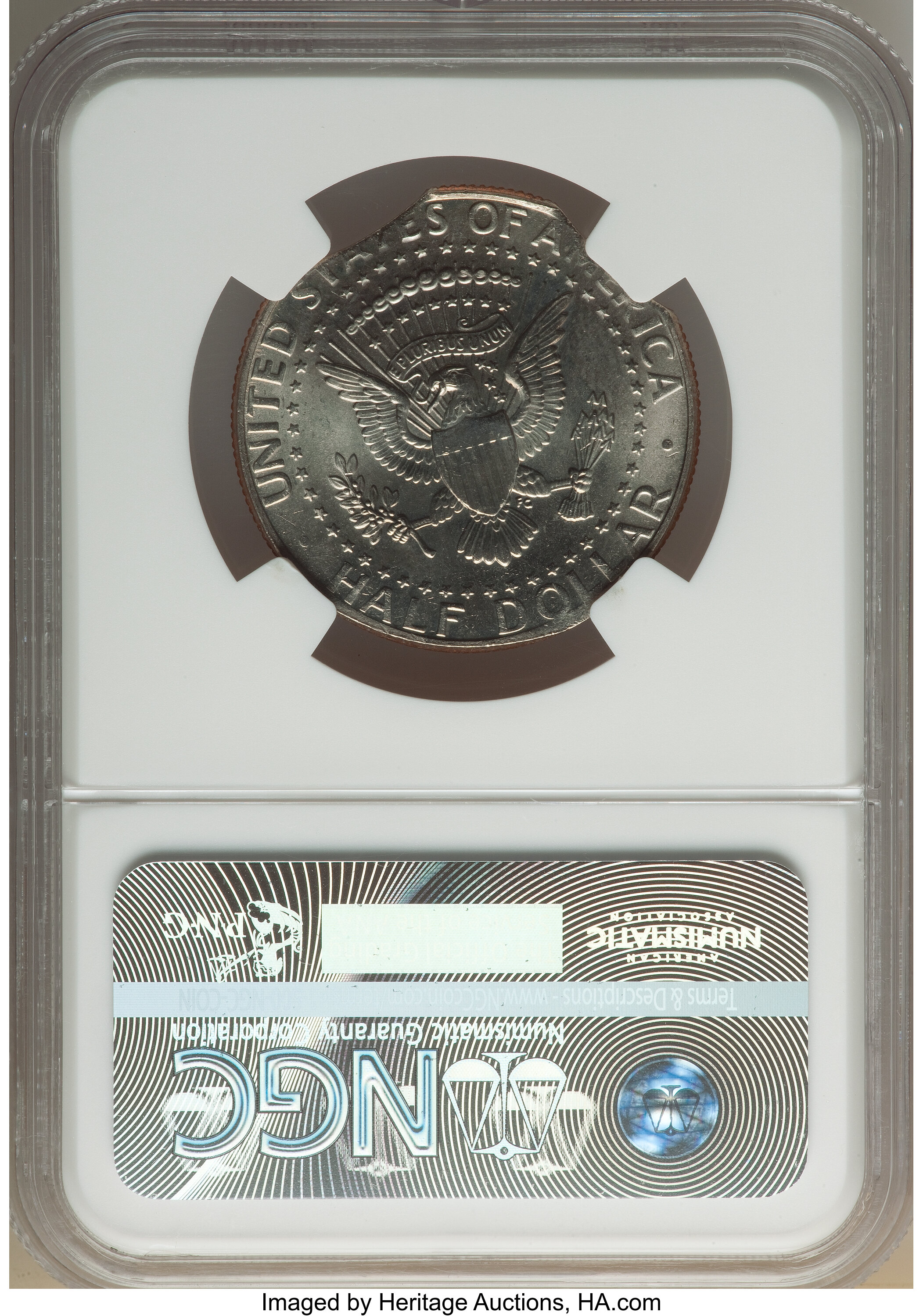 image for: 1995-D 50C Kennedy Half Dollar -- Double Curved Clips -- MS64 NGC....