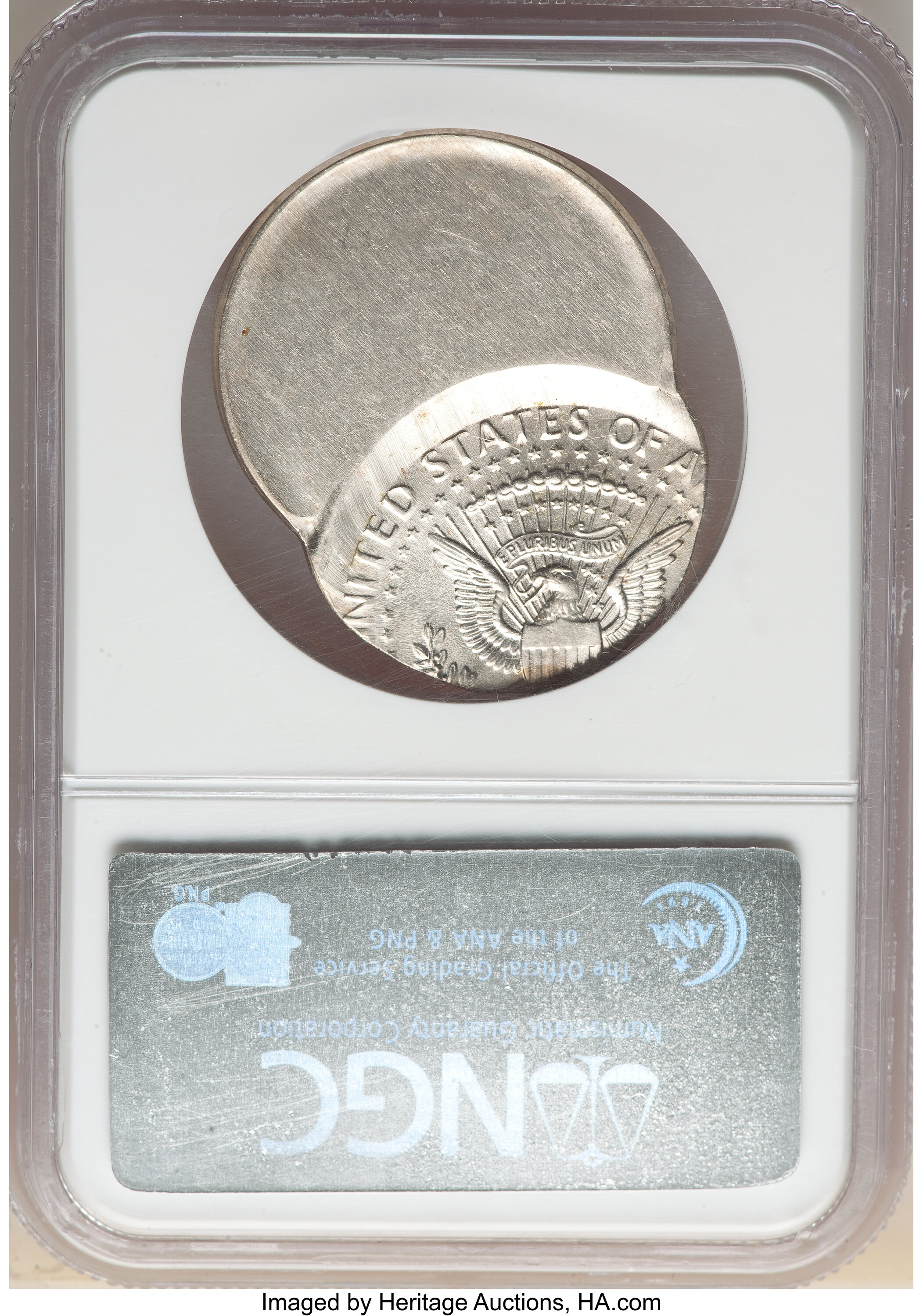 image for: 1995-D 50C Kennedy Half Dollar -- Struck 55% Off Center -- MS64 NGC....