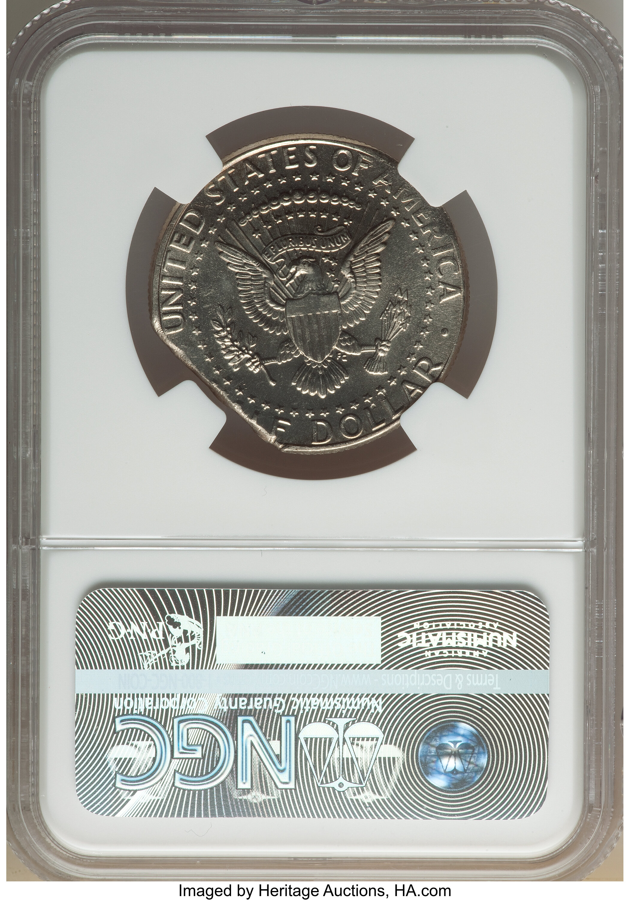 image for: 1995-D 50C Kennedy Half Dollar -- Straight Clip -- MS65 NGC....