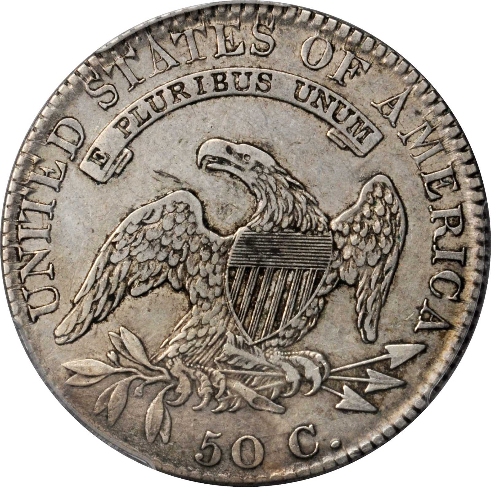image for: 1820 Capped Bust Half Dollar. O-103a. Rarity-2. Curl Base 2, Small Date. VF-35 (PCGS).