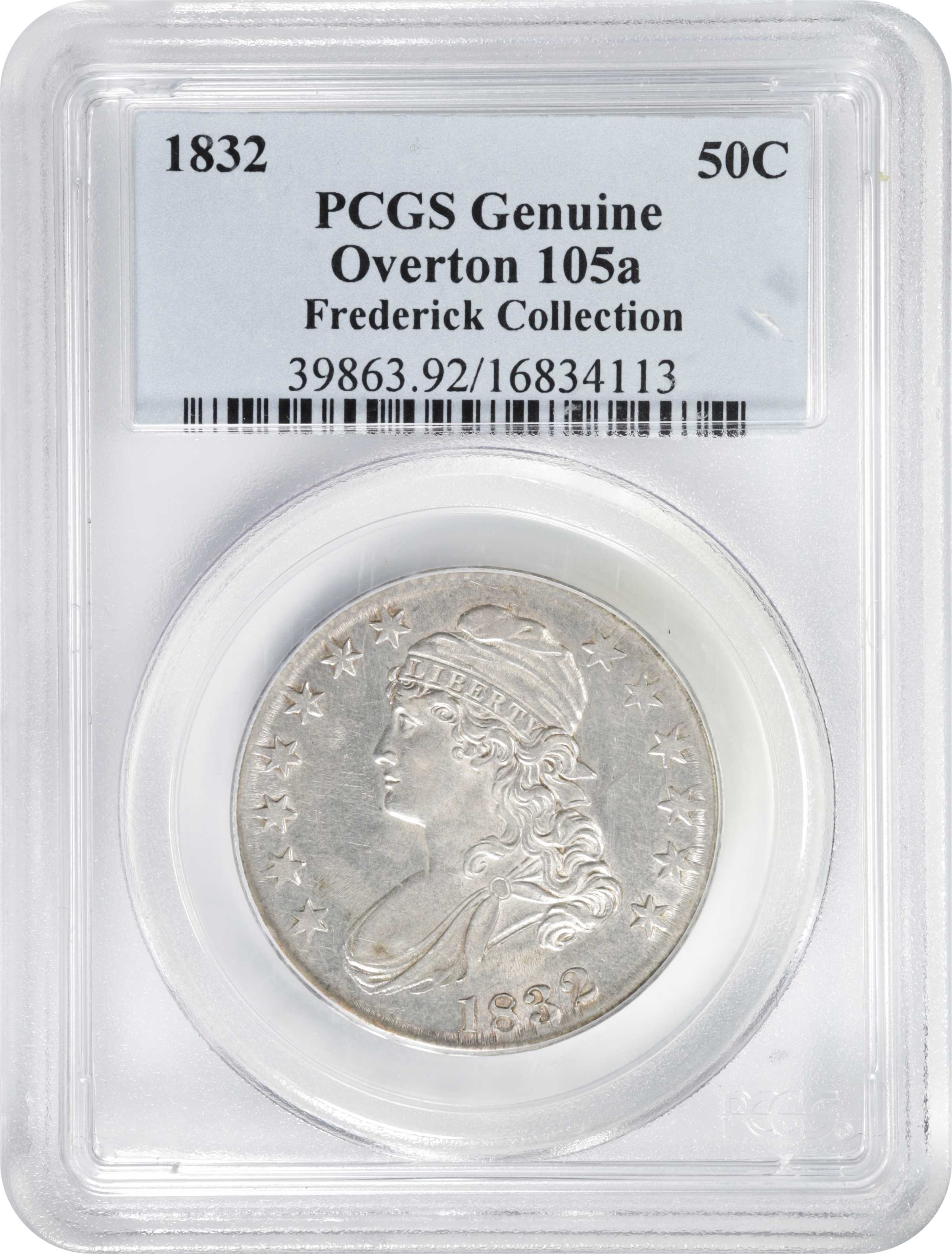 1832 50c Small Letters, O-105a G4 CAC thumbnail 3