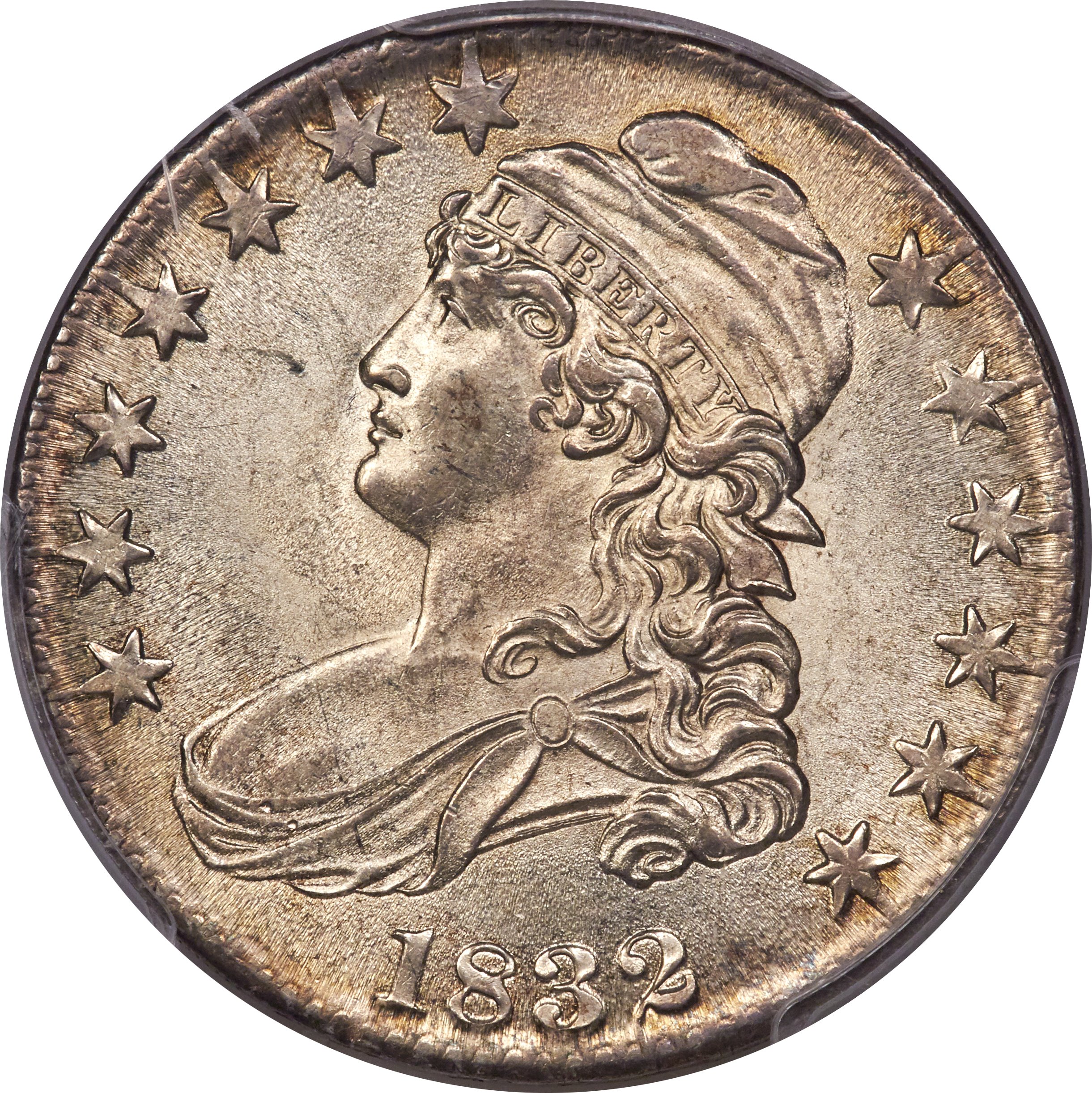 1832 50c Small Letters, O-105 MS