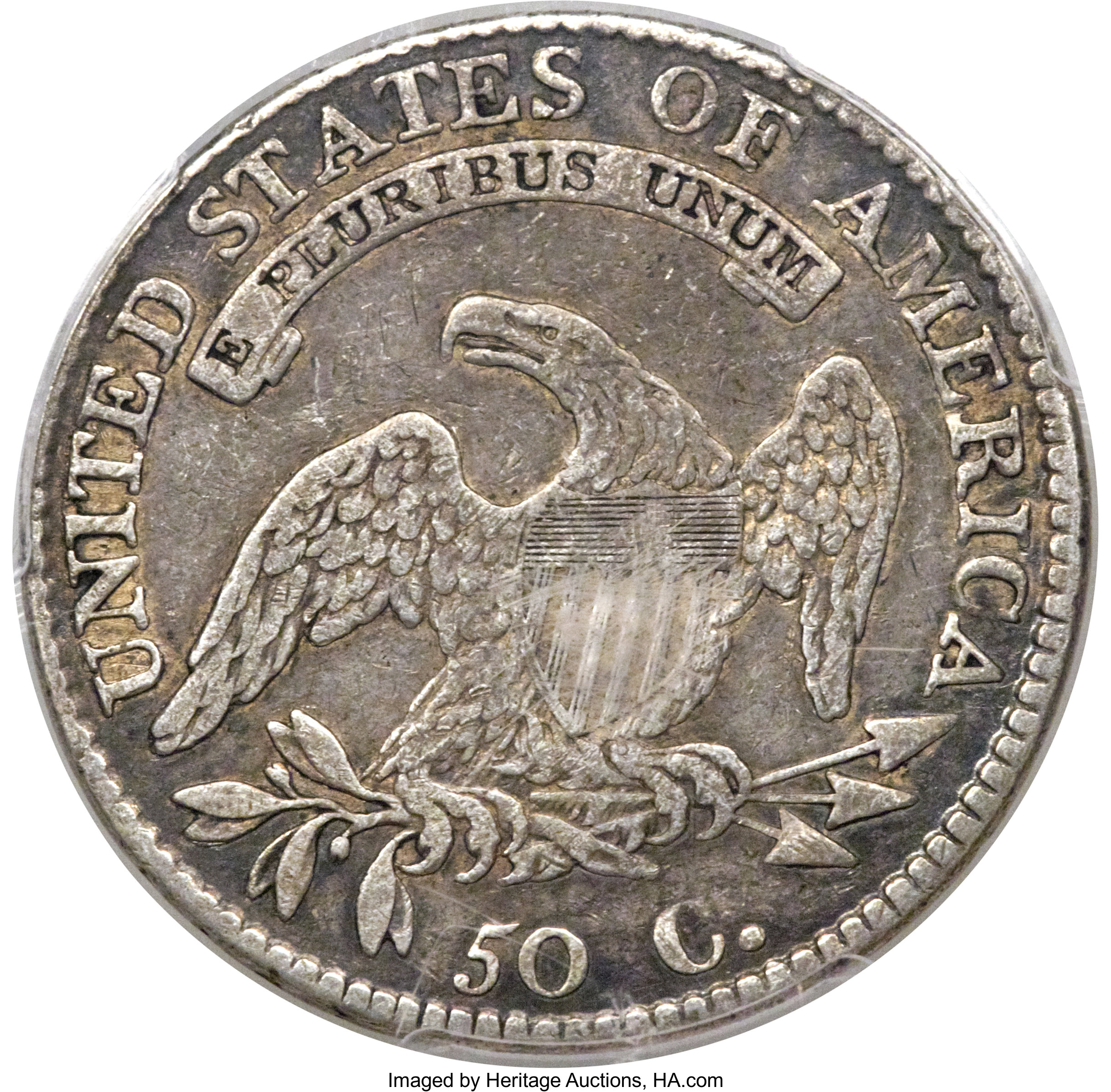 image for: 1812/1 50C Large 8, O-101, Low R.5, VF20 PCGS....