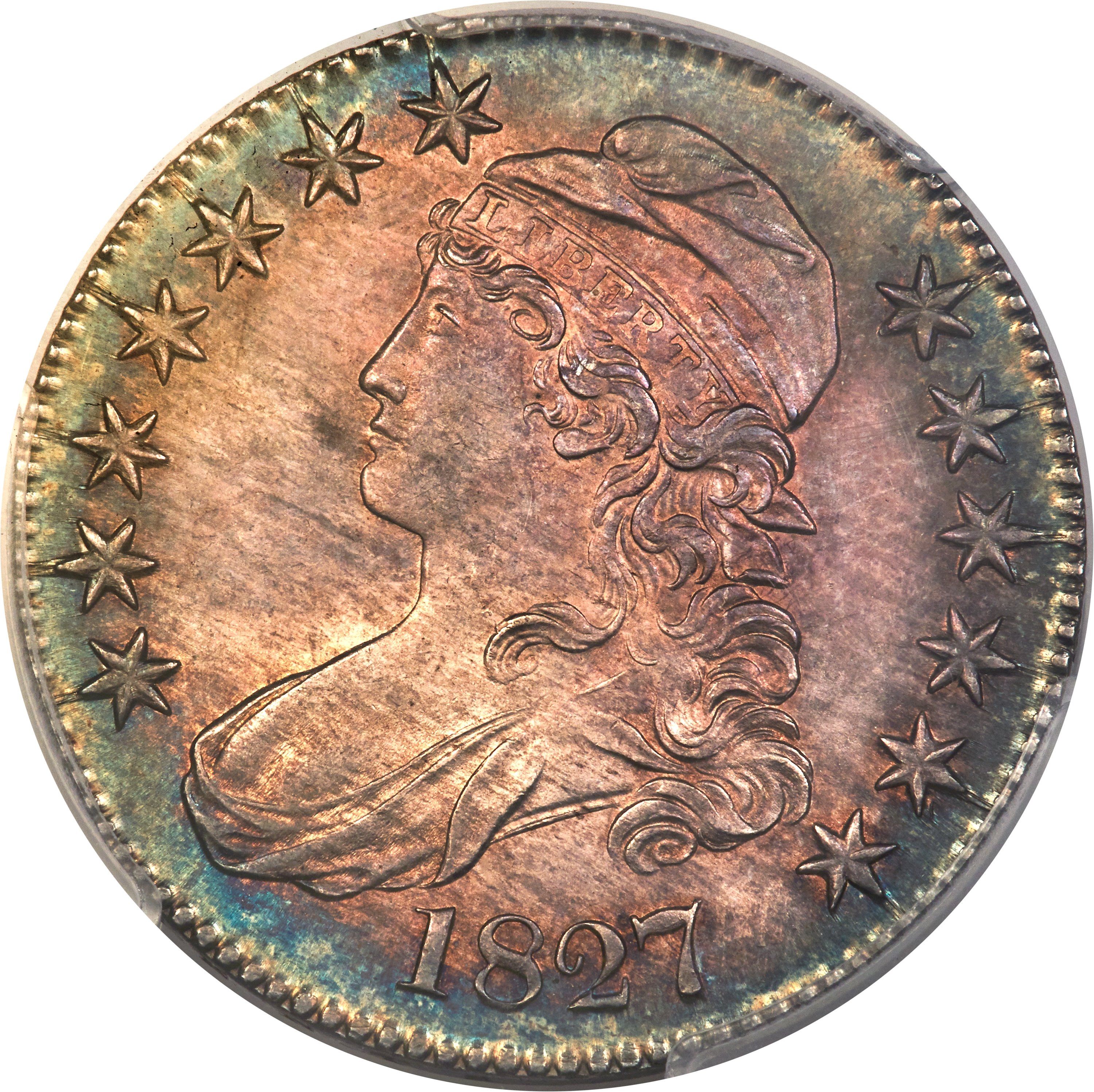 1827 50c Square Base 2, O-132 MS