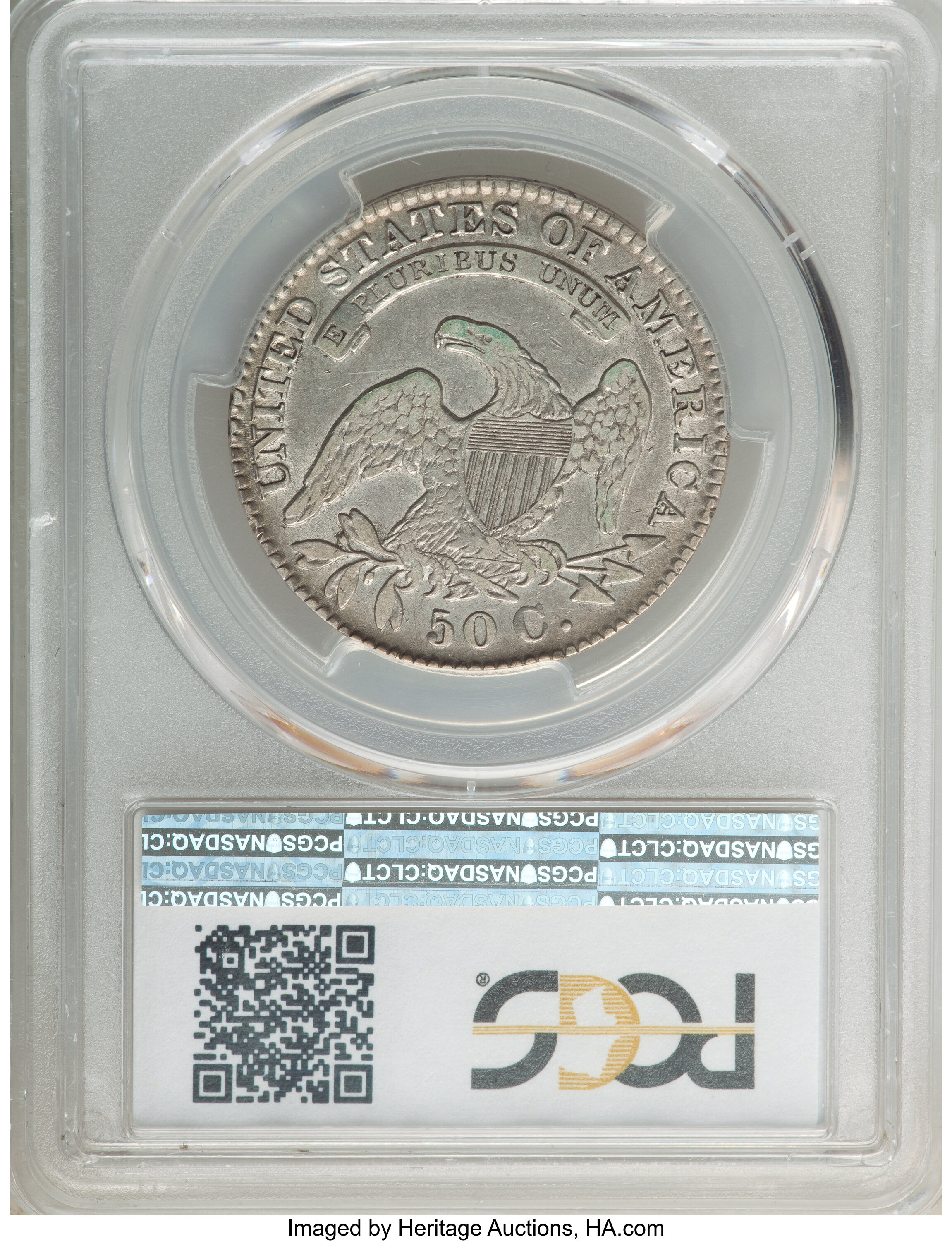 image for: 1830 50C Small 0, O-116, R.2, VF35 PCGS. PCGS Population: (2/17). NGC Census: (2/20). VF35. Mintage 4,764,800. ...