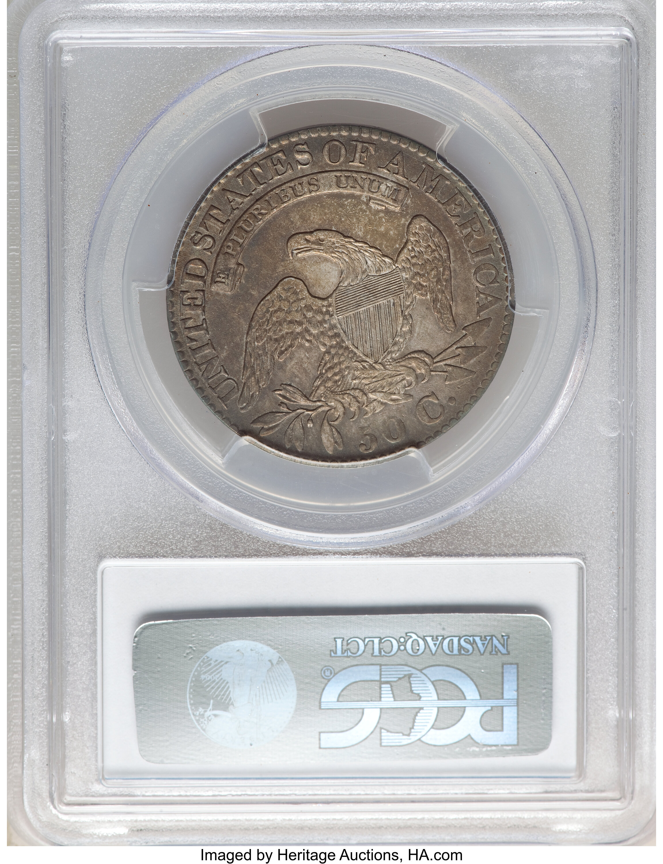 1827 50c Square Base 2, O-124a XF45 thumbnail 2