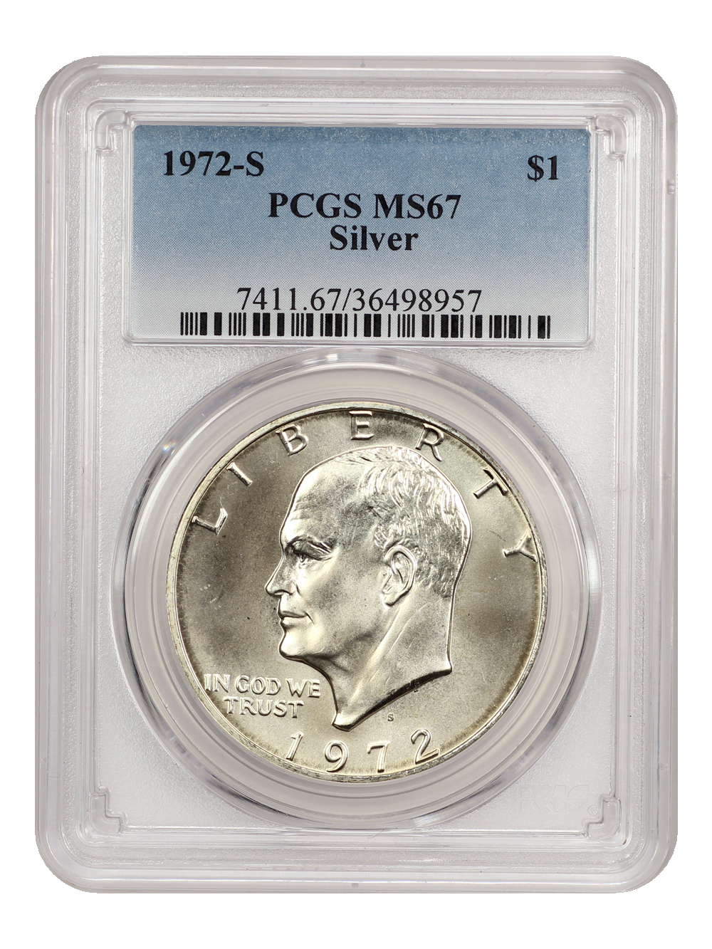 1972-S $1  Silver MS67 thumbnail 8