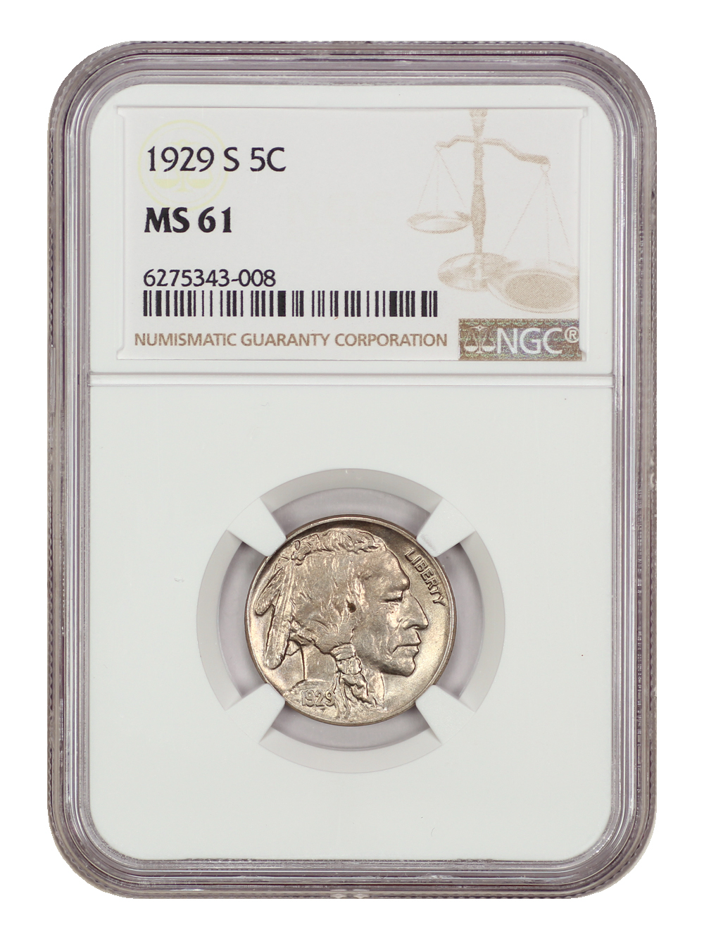 1929-S 5c AU55 CAC thumbnail 17
