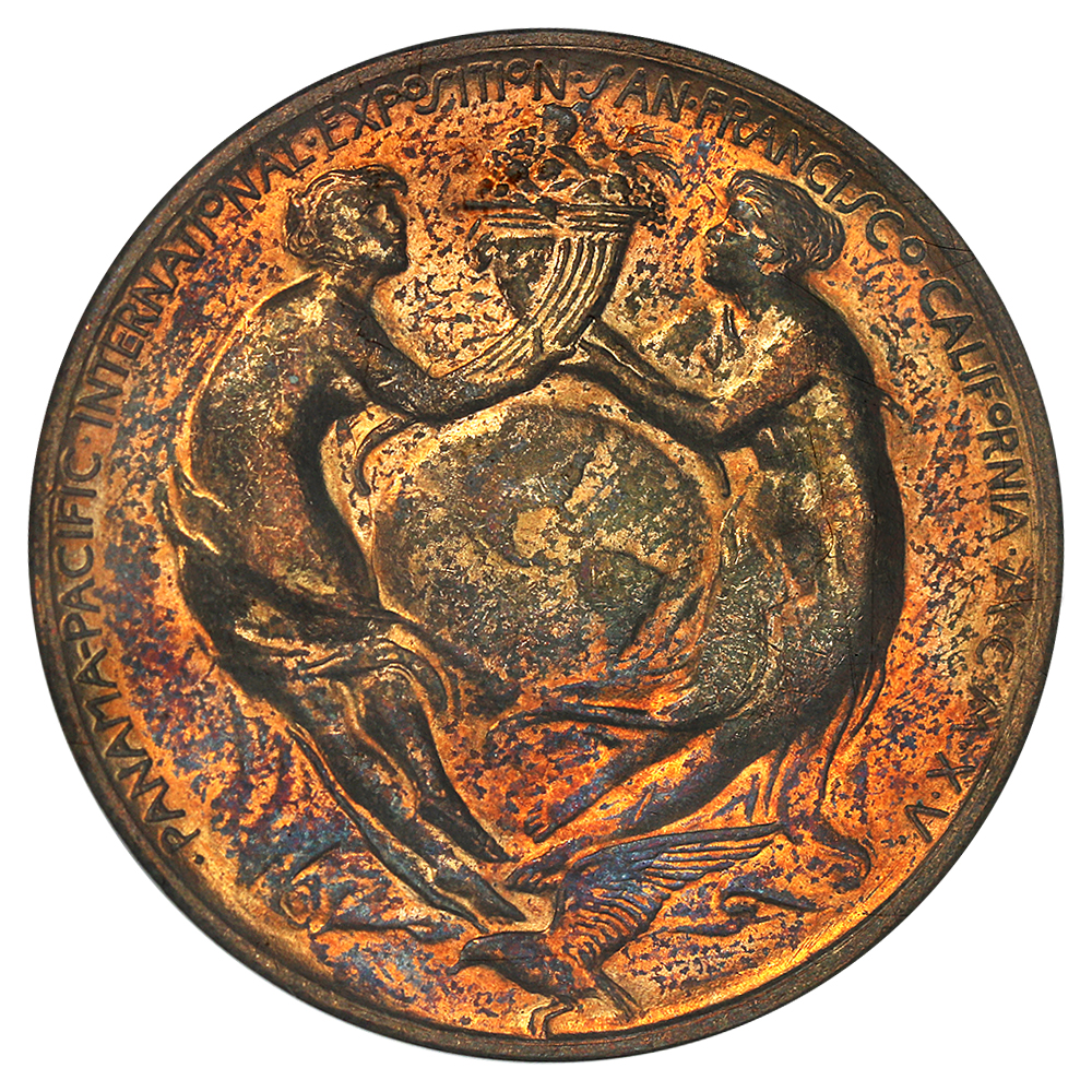 image for: 1915 CA Pan-Pac Expo  Official  Gilt SC$1 NGC MS63 (HK-401)