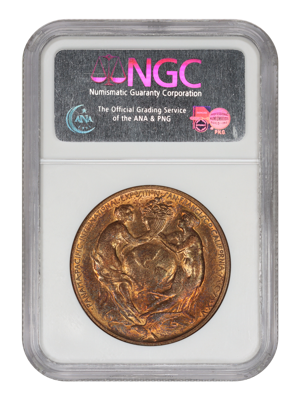 image for: 1915 CA Pan-Pac Expo  Official  Gilt SC$1 NGC MS63 (HK-401)