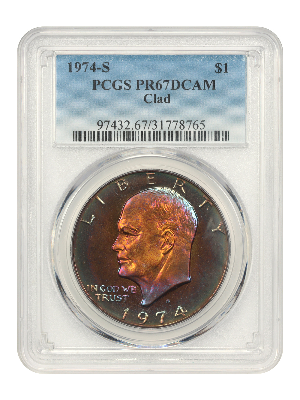 1974-S $1  Clad PR DCAM AU50 DCAM thumbnail 4