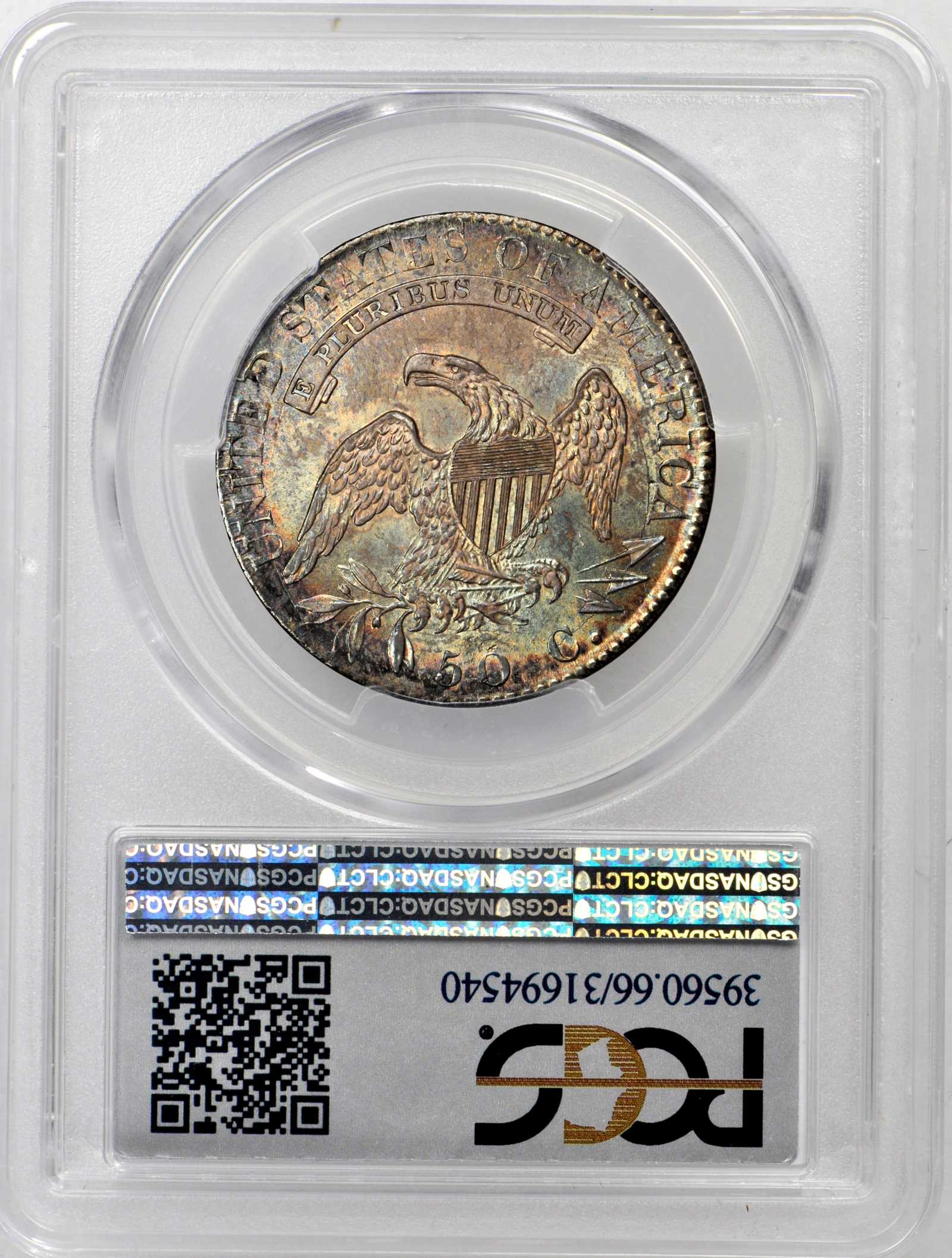 image for: 1819/8 Capped Bust Half Dollar. Overton-104a. Rarity-1. Large 9. Mint State-66 (PCGS).