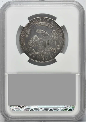 image for: 1827 Capped Bust Half Dollar. O-141. Rarity-3. Square Base 2. EF-40 (NGC).