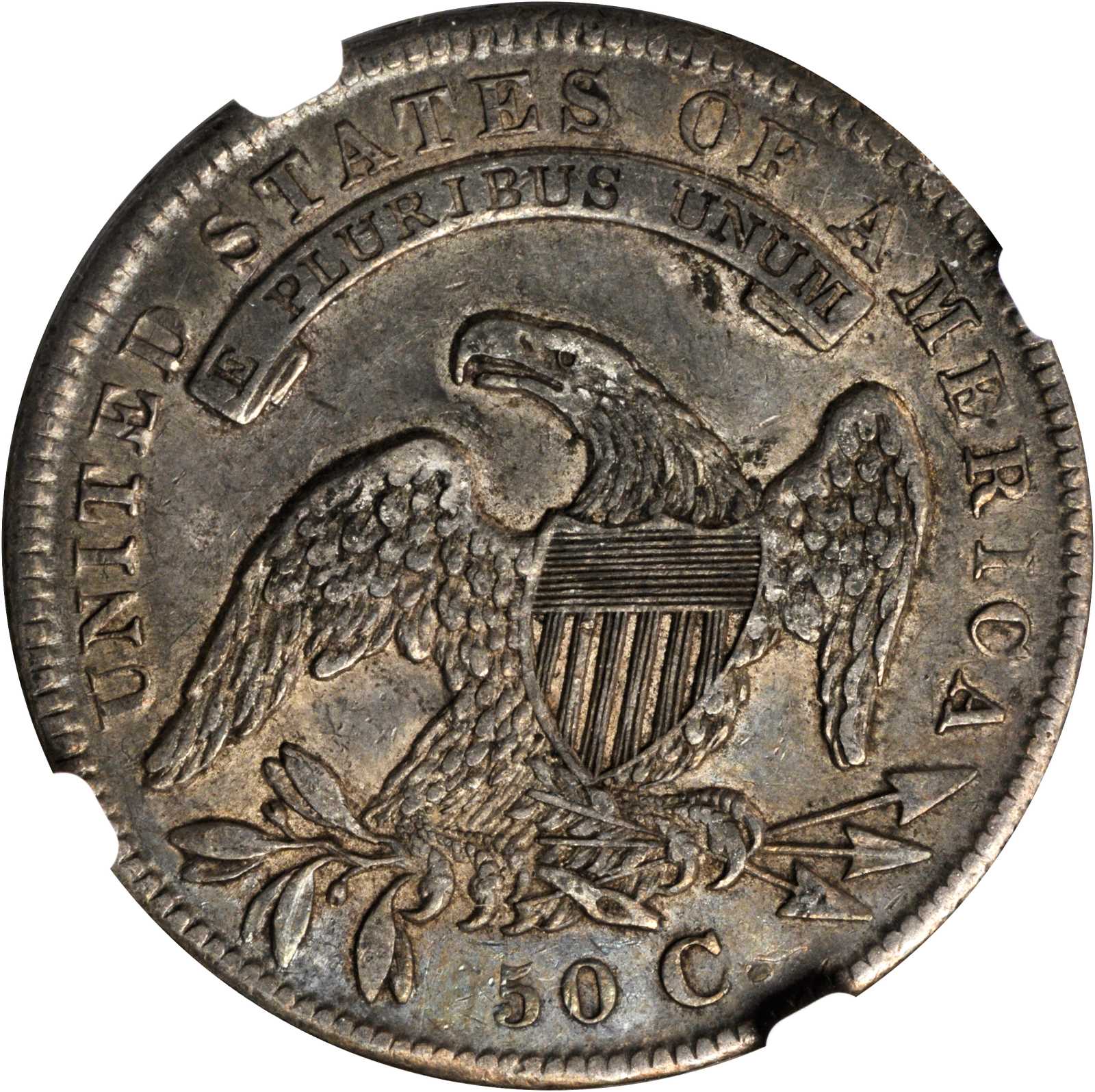 image for: 1834 Capped Bust Half Dollar. O-108. Rarity-2. Large Date, Small Letters. AU-50 (NGC).