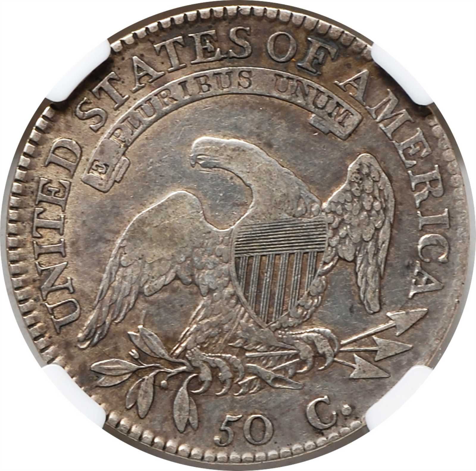 image for: 1814 Capped Bust Half Dollar. O-108. Rarity-2. E over A in STATES. VF-35 (NGC).