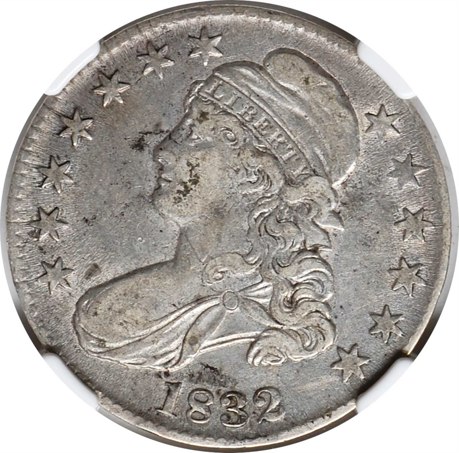 image for: 1832 Capped Bust Half Dollar. O-121. Rarity-3. Small Letters. VF-35 (NGC).