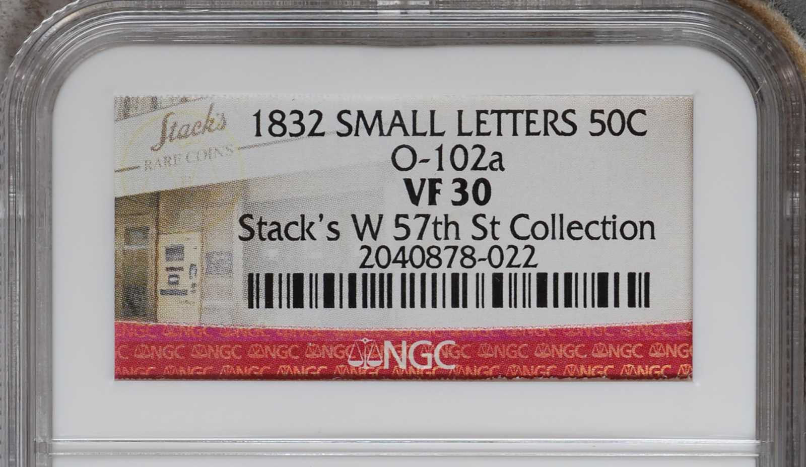 image for: 1832 Capped Bust Half Dollar. O-102a. Rarity-3. VF-30 (NGC).
