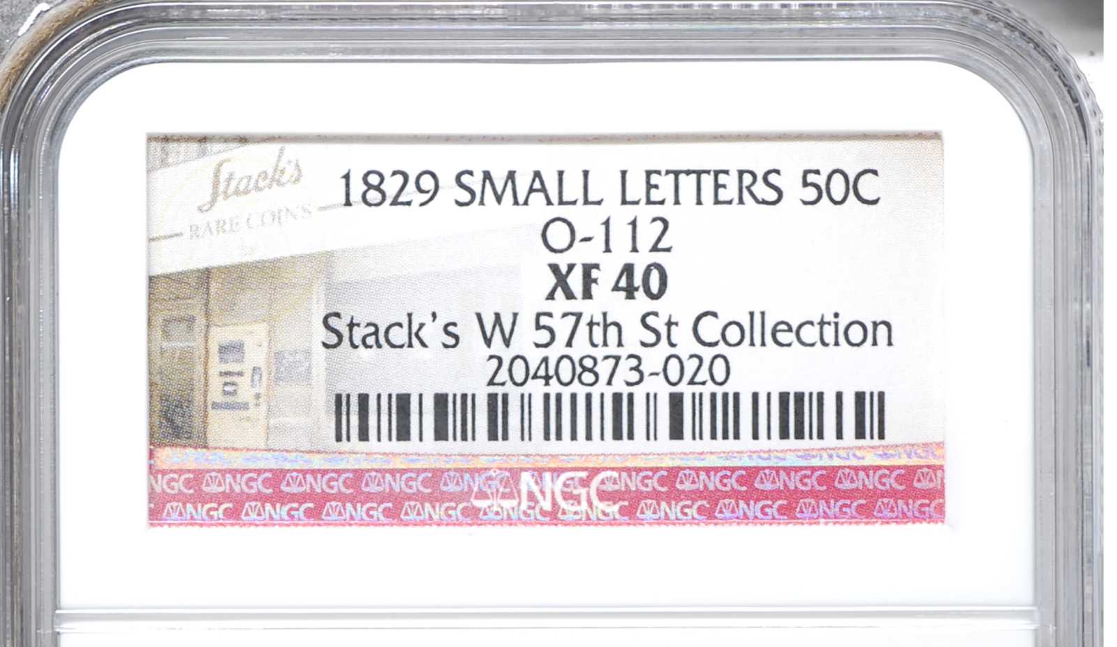 image for: 1829 Capped Bust Half Dollar. O-112. Rarity-1. EF-40 (NGC).