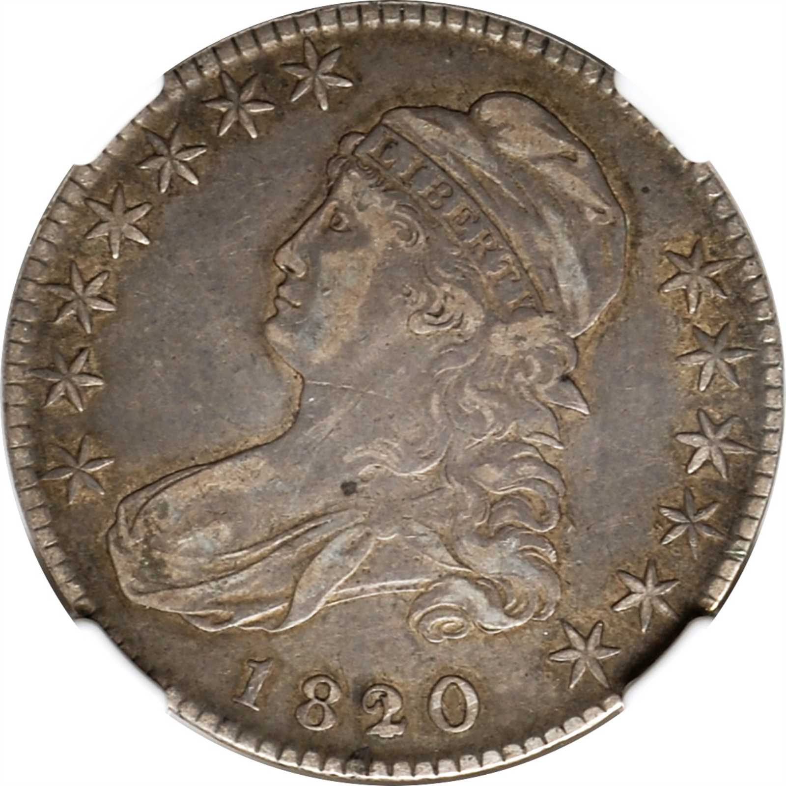 image for: 1820/19 Capped Bust Half Dollar. O-101a. Rarity-3. Square Base 2. VF-30 (NGC).