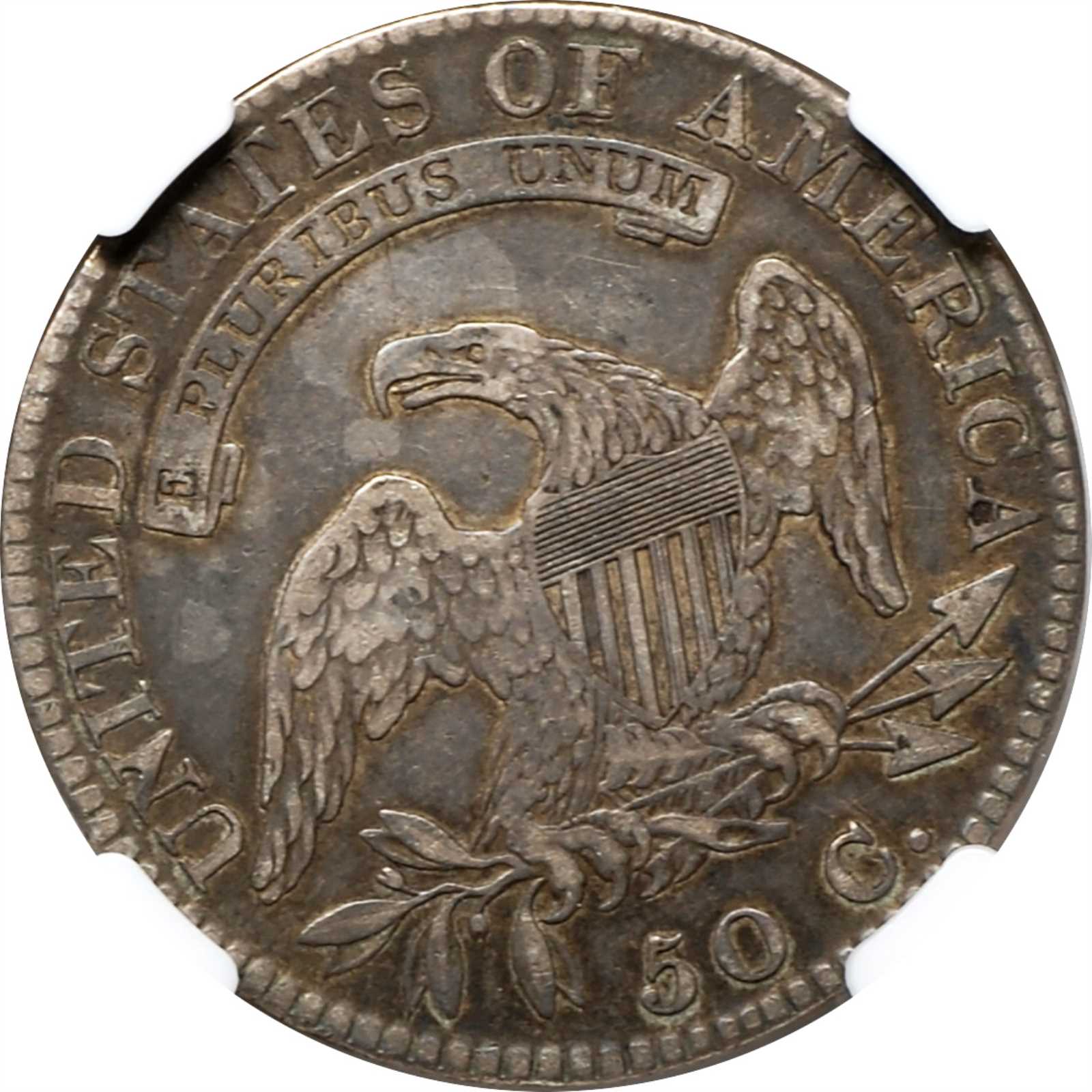 image for: 1820/19 Capped Bust Half Dollar. O-101a. Rarity-3. Square Base 2. VF-30 (NGC).