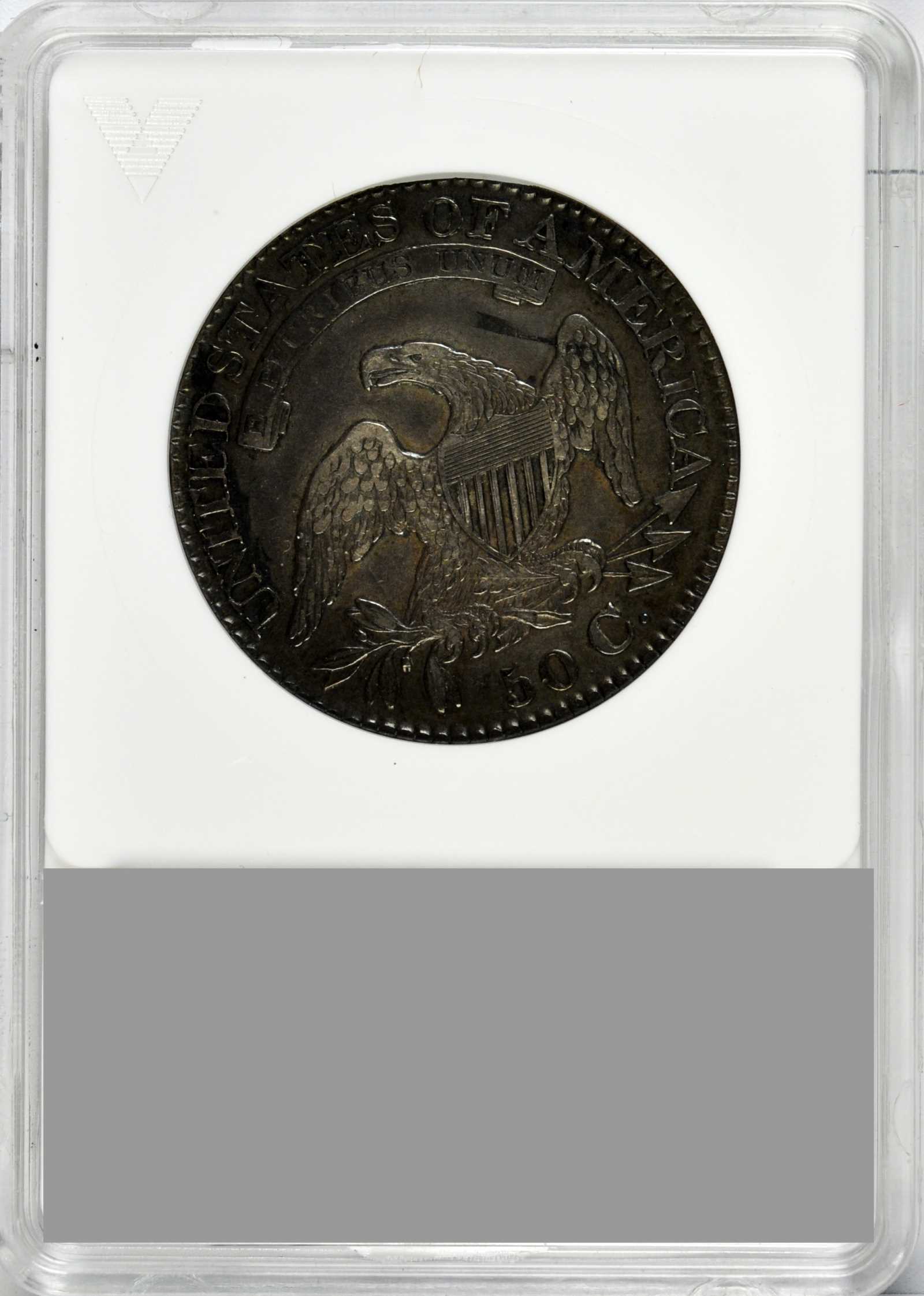 image for: 1827 Capped Bust Half Dollar. O-118. Rarity-3. Square Base 2. EF-45 (ANACS). OH.