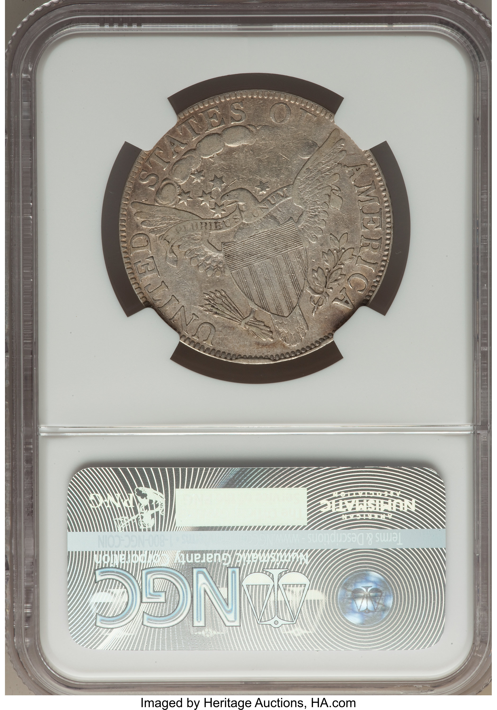 image for: 1806 50C Knob 6, Small Stars, O-107a, T-3, High R.4, VF30 NGC....