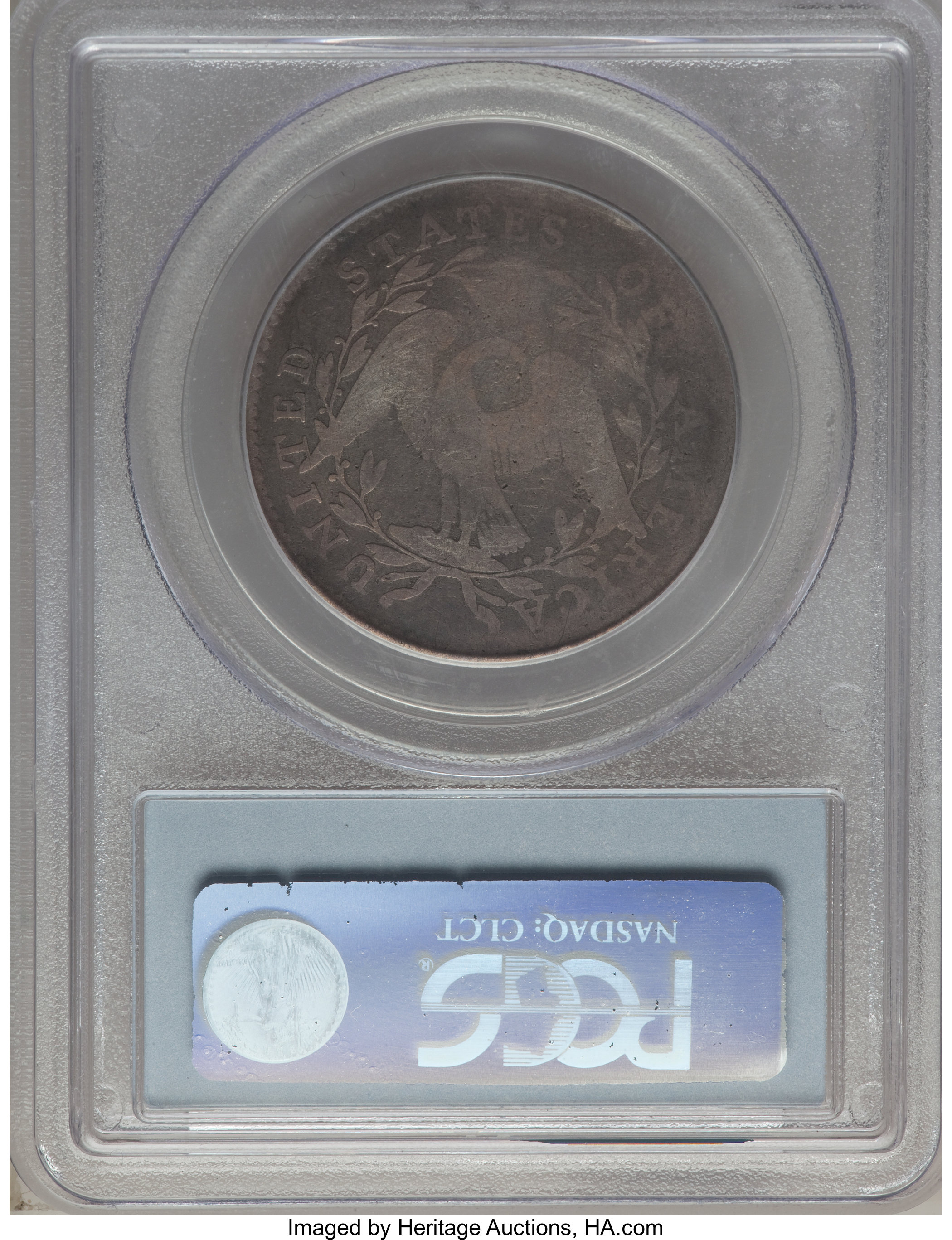 image for: 1795 50C 2 Leaves, Y Over Star, O-121, T-2, High R.4, Good 4 PCGS. PCGS Population: (1/13). NGC Census: (0/0). Good 4 . ...