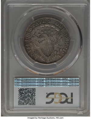 image for: 1803 50C Large 3, Small Reverse Stars, O-102a, T-2, High R.3, VF30 PCGS. PCGS Population: (2/3). NGC Census: (0/4). ...