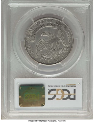 image for: 1826 50C O-104a, R.3, VF35 PCGS. PCGS Population: (1/11). NGC Census: (0/12). Mintage 4,000,000. ...
