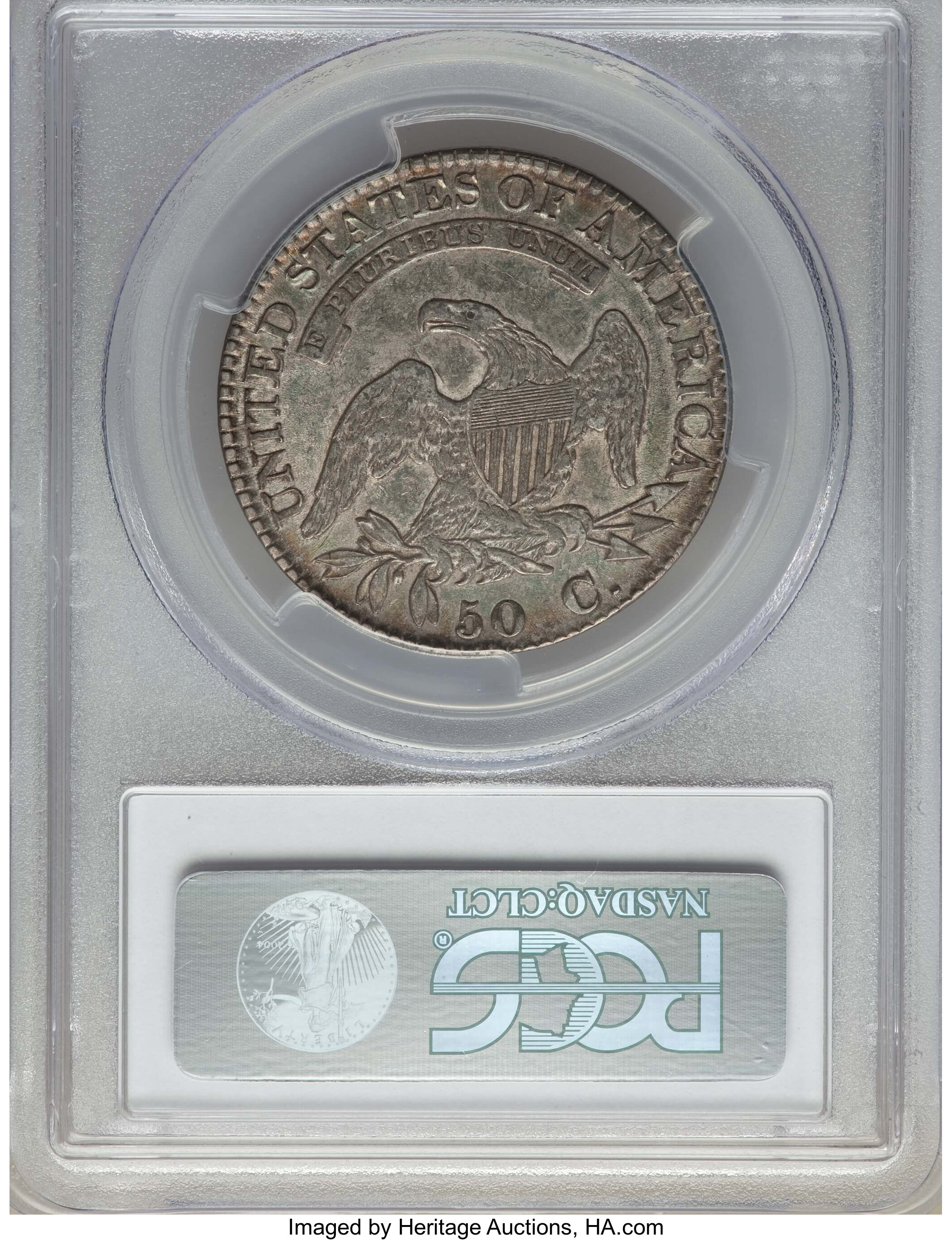image for: 1824 50C O-104, R.2, VF35 PCGS. PCGS Population: (1/14). NGC Census: (1/24).  Mintage 3,504,954. ...