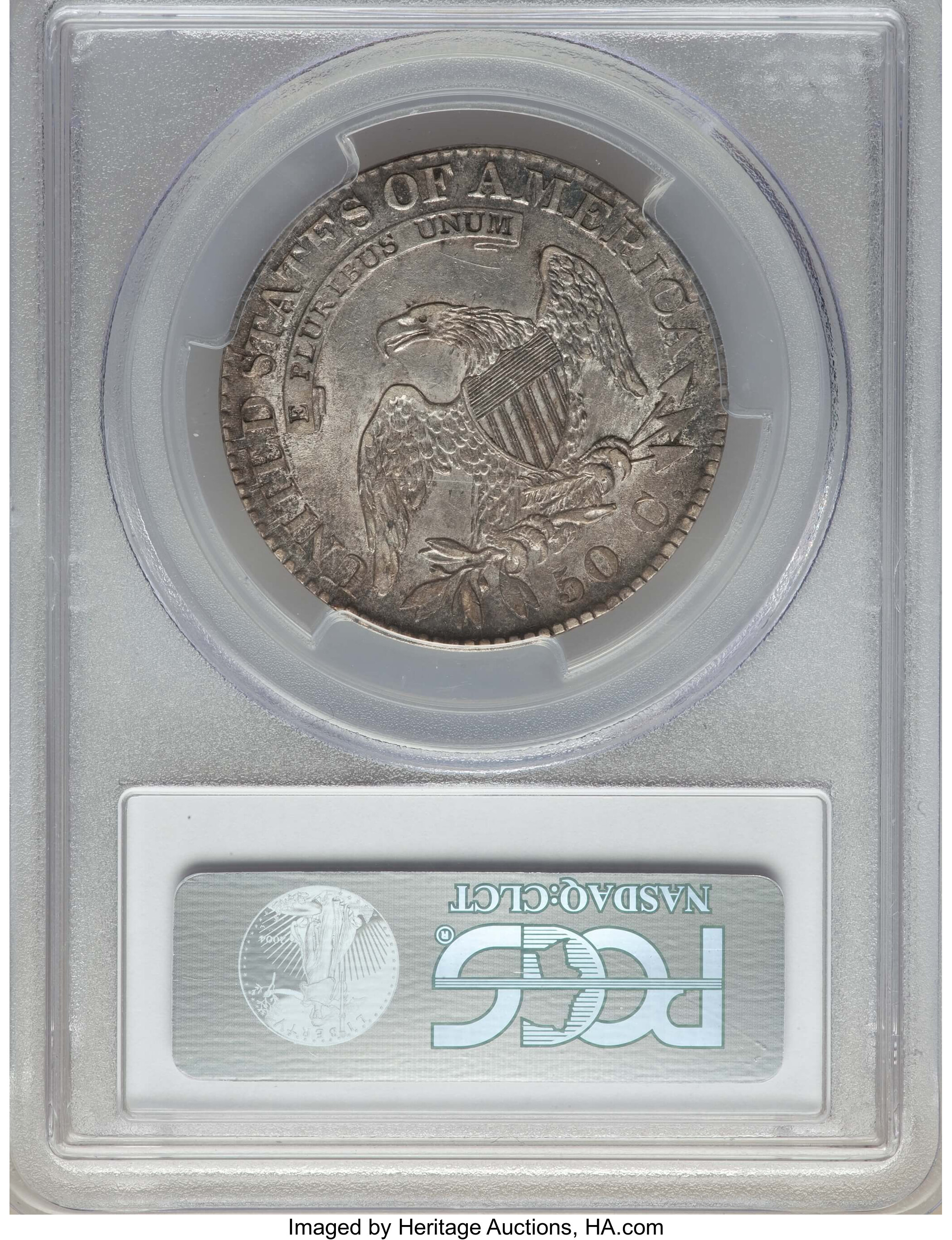 image for: 1824 50C O-105, R.2, AU55 PCGS. PCGS Population: (4/4). NGC Census: (5/11). AU55. Mintage 3,504,954. ...