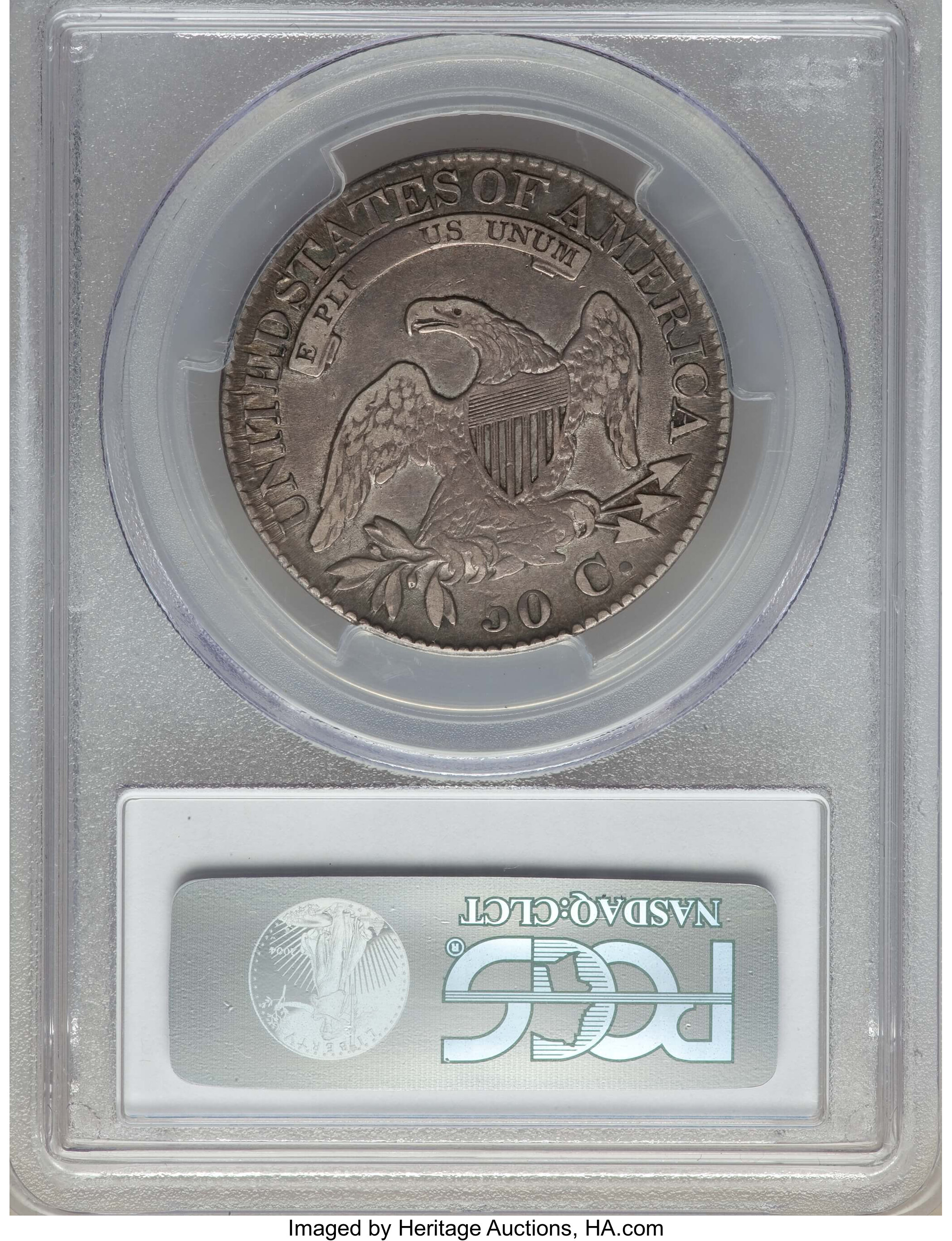 image for: 1824 50C O-115, R.2, VF30 PCGS. PCGS Population: (1/18). NGC Census: (3/28).  ...