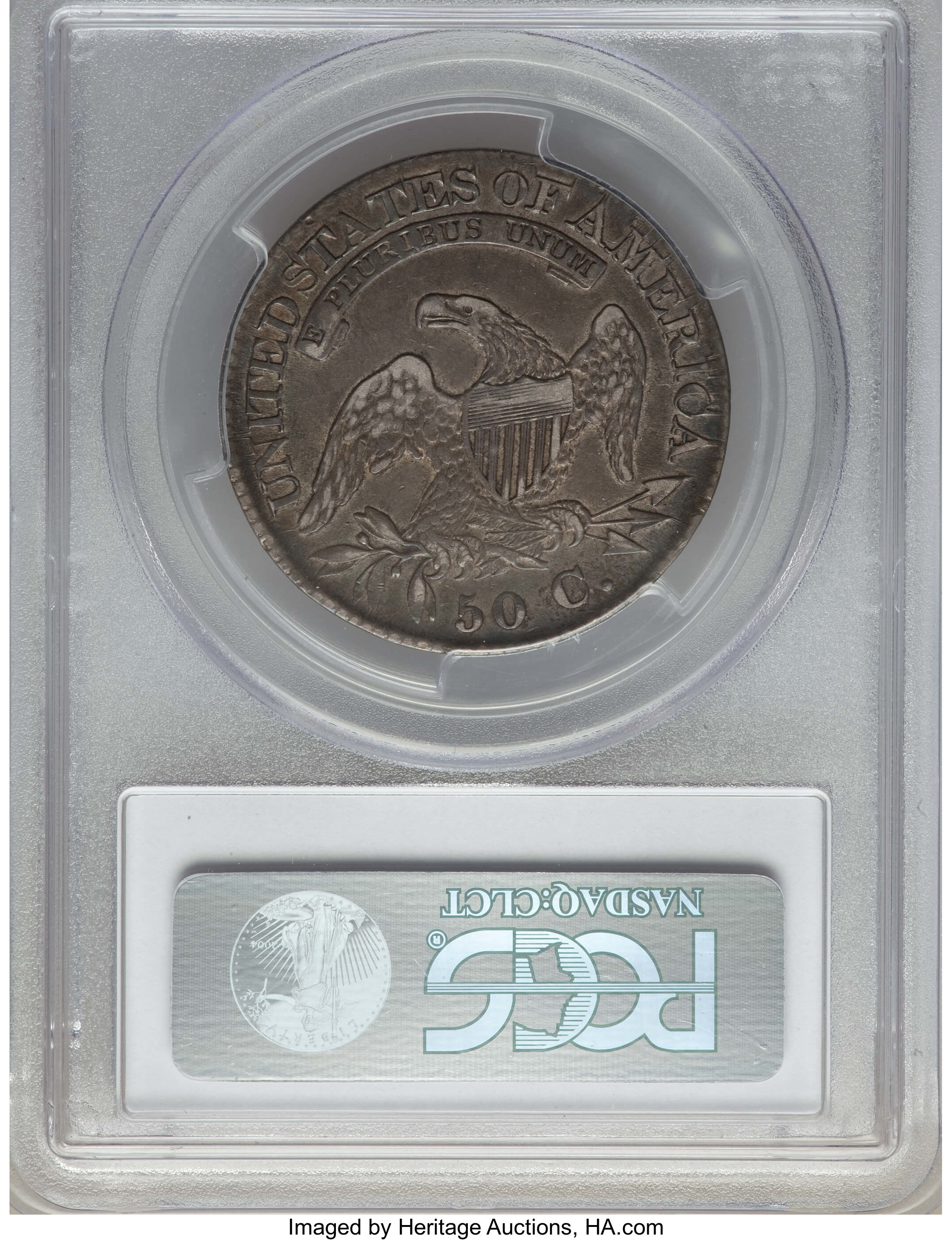 image for: 1825 50C O-105, R.2, VF35 PCGS. PCGS Population: (1/12). NGC Census: (1/11).  ...