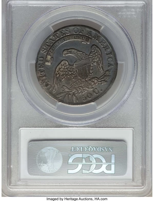 image for: 1833 50C O-106, R.2, VF35 PCGS. PCGS Population: (3/16). NGC Census: (2/35). Mintage 5,206,000. ...