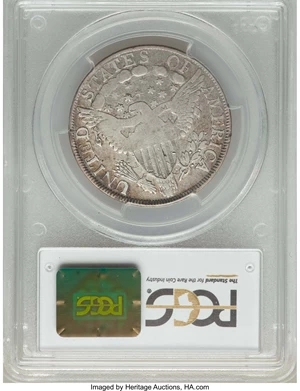 image for: 1803 50C Large 3, Small Reverse Stars, O-102a, T-2, High R.3, Fine 15 PCGS. PCGS Population: (1/5). NGC Census: (1/8). ...