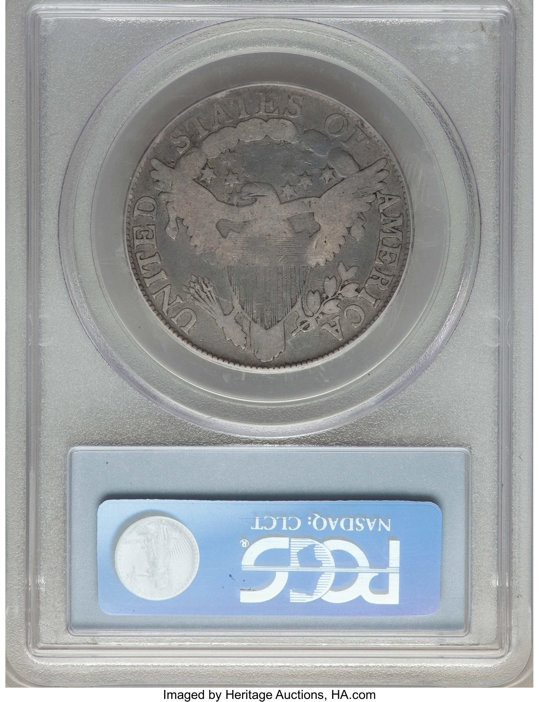 image for: 1805 50C O-109a, T-14, Low R.4, VG8 PCGS. PCGS Population: (1/9). NGC Census: (2/13). VG8 . ...