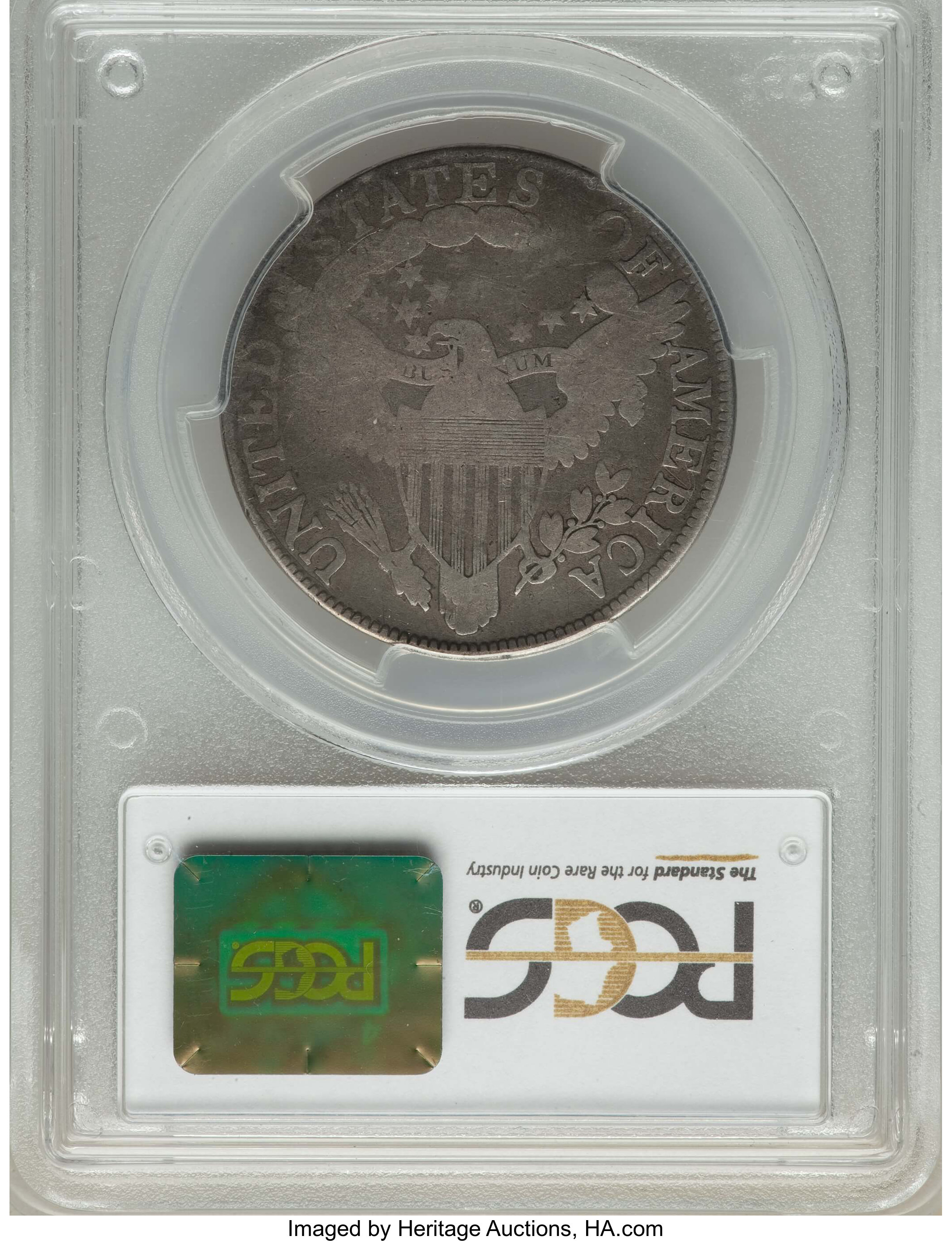 image for: 1806 50C Pointed 6, Stem, O-113, T-13, R.6, VG8 PCGS. PCGS Population: (1/11). NGC Census: (1/4). VG8 . ...
