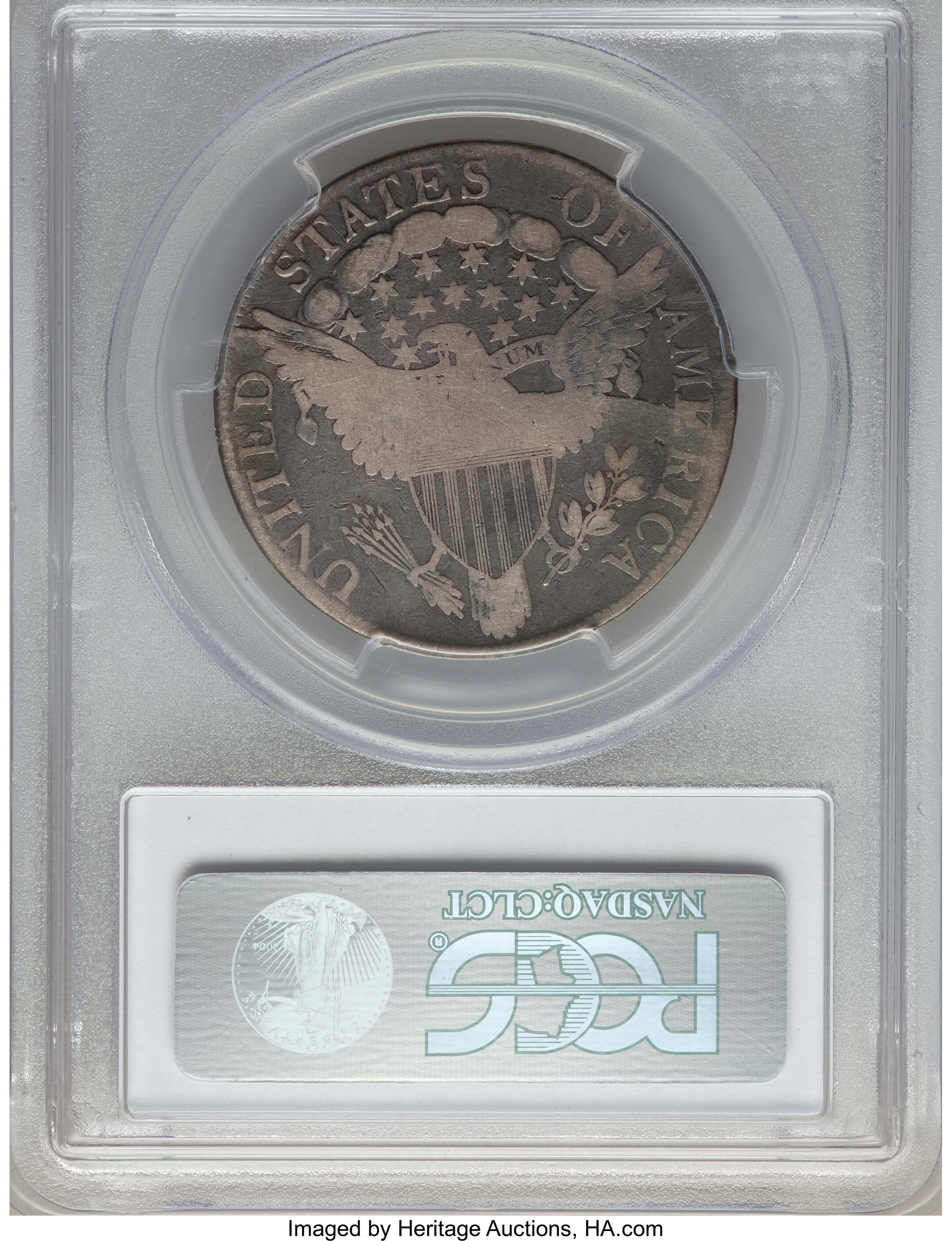 image for: 1806 50C Pointed 6, Stem, O-114a, T-16, R.4, VG10 PCGS. PCGS Population: (1/10). NGC Census: (0/10).  ...