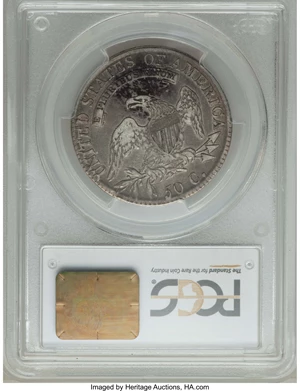 image for: 1817 50C O-110, R.2, VF25 PCGS. PCGS Population: (1/24). NGC Census: (1/17). Mintage 1,215,567. ...