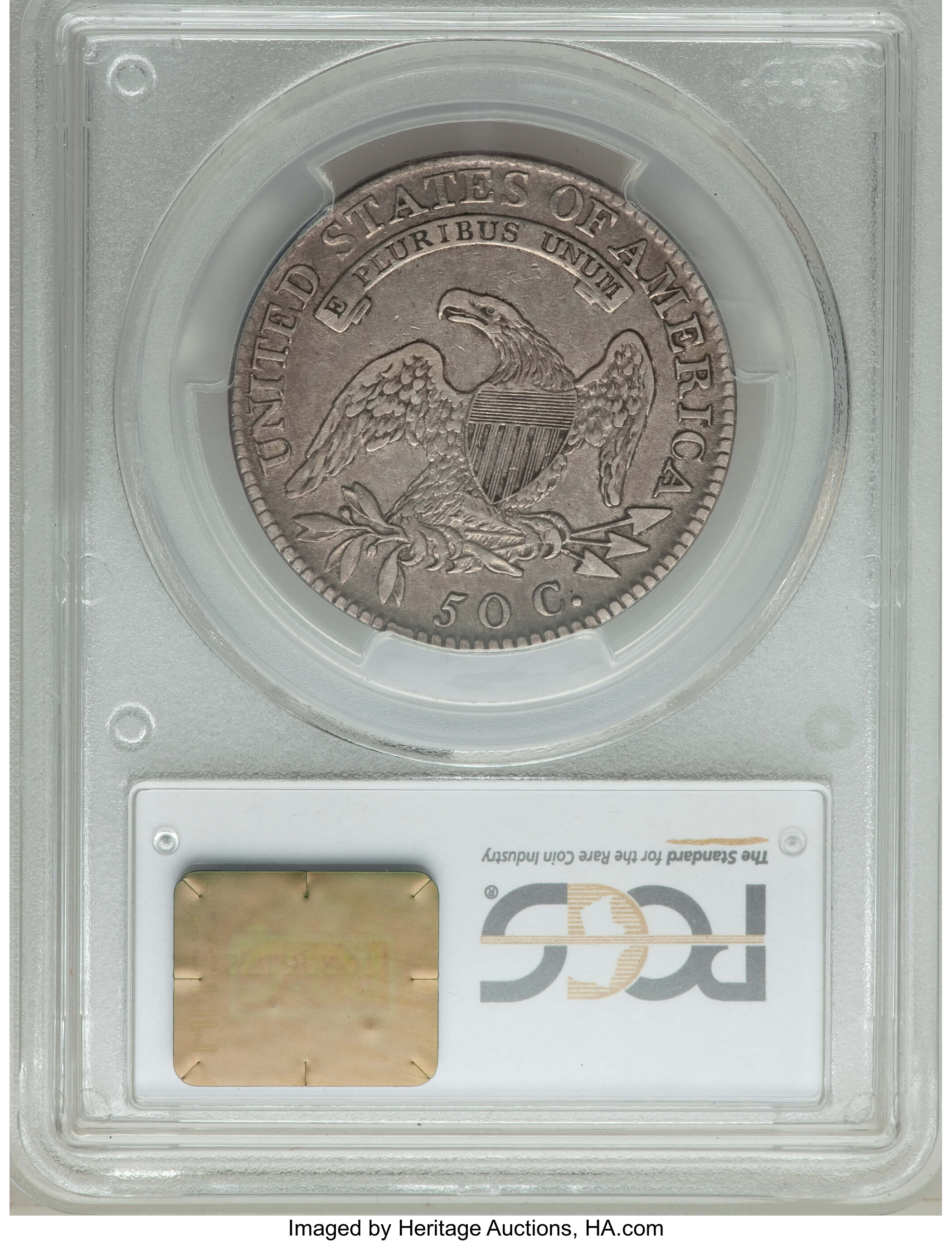 image for: 1818 50C O-104a, R.3, VF30 PCGS. PCGS Population: (5/15). NGC Census: (1/15).  Mintage 1,960,322. ...