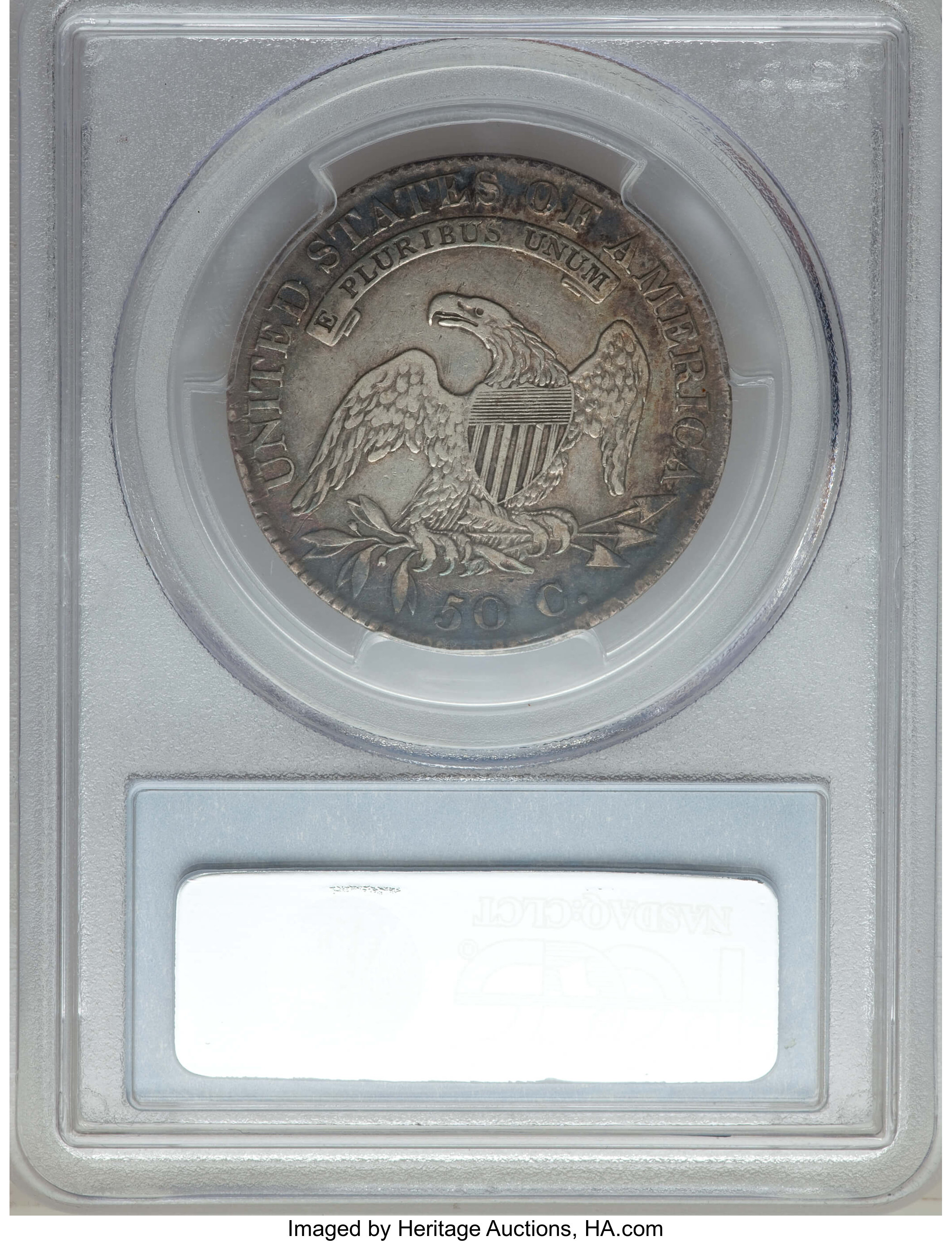 image for: 1819 50C O-112a, R.3, VF35 PCGS. PCGS Population: (1/1). NGC Census: (0/2).  Mintage 2,208,000. ...