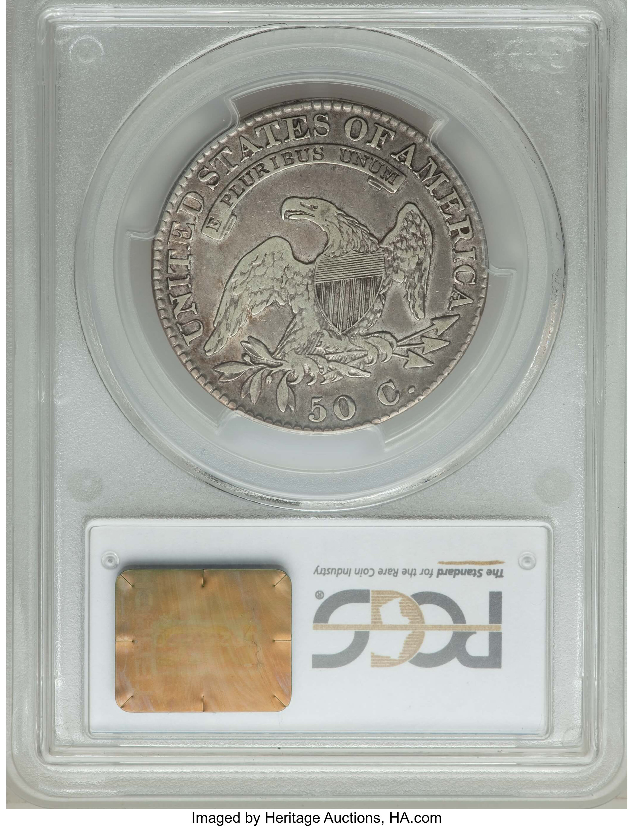 image for: 1822 50C O-108a, R.3, VF35 PCGS. PCGS Population: (2/5). NGC Census: (0/5).  Mintage 1,559,573. ...